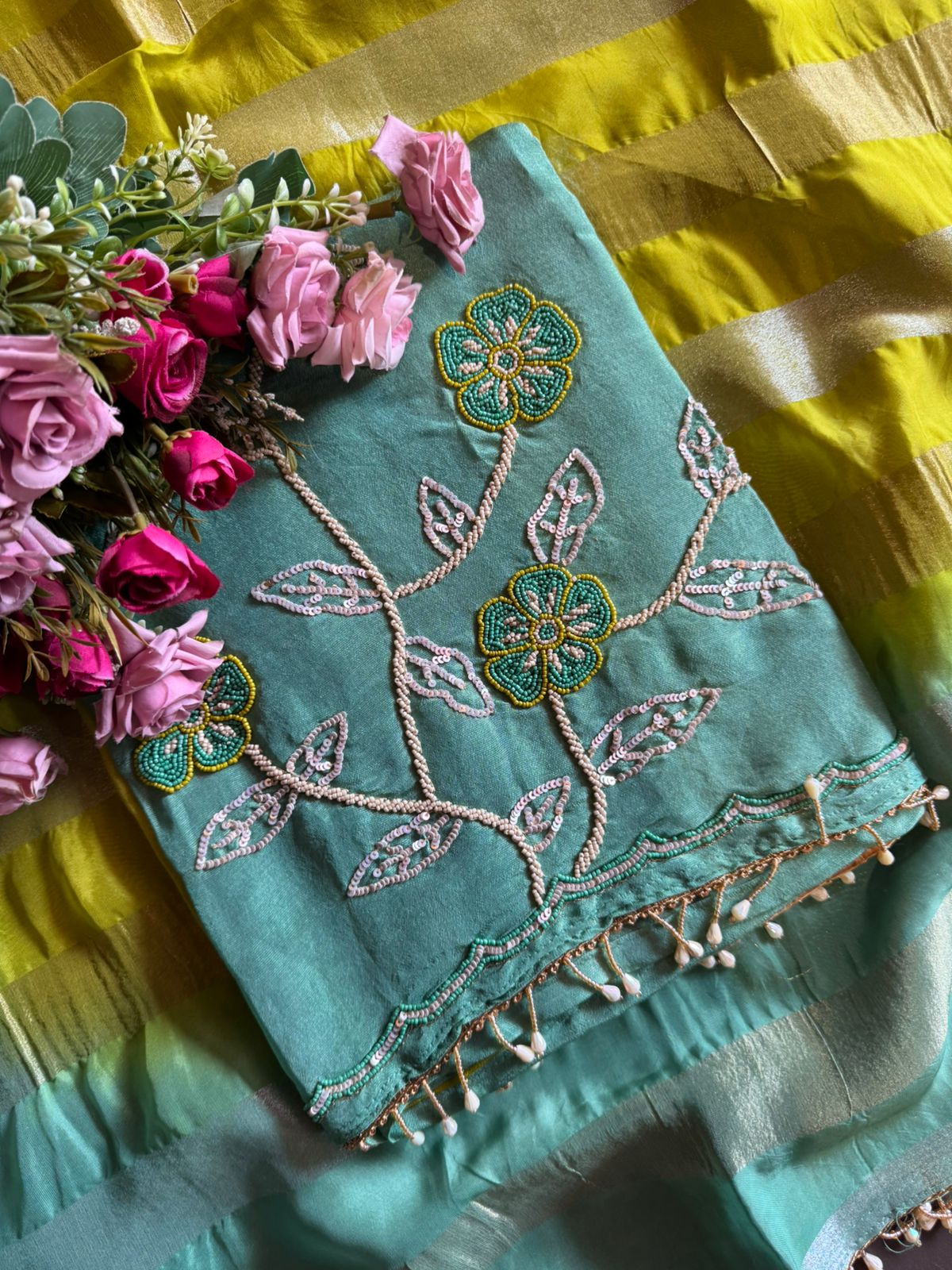 Tissue fabric Unstitched shirt