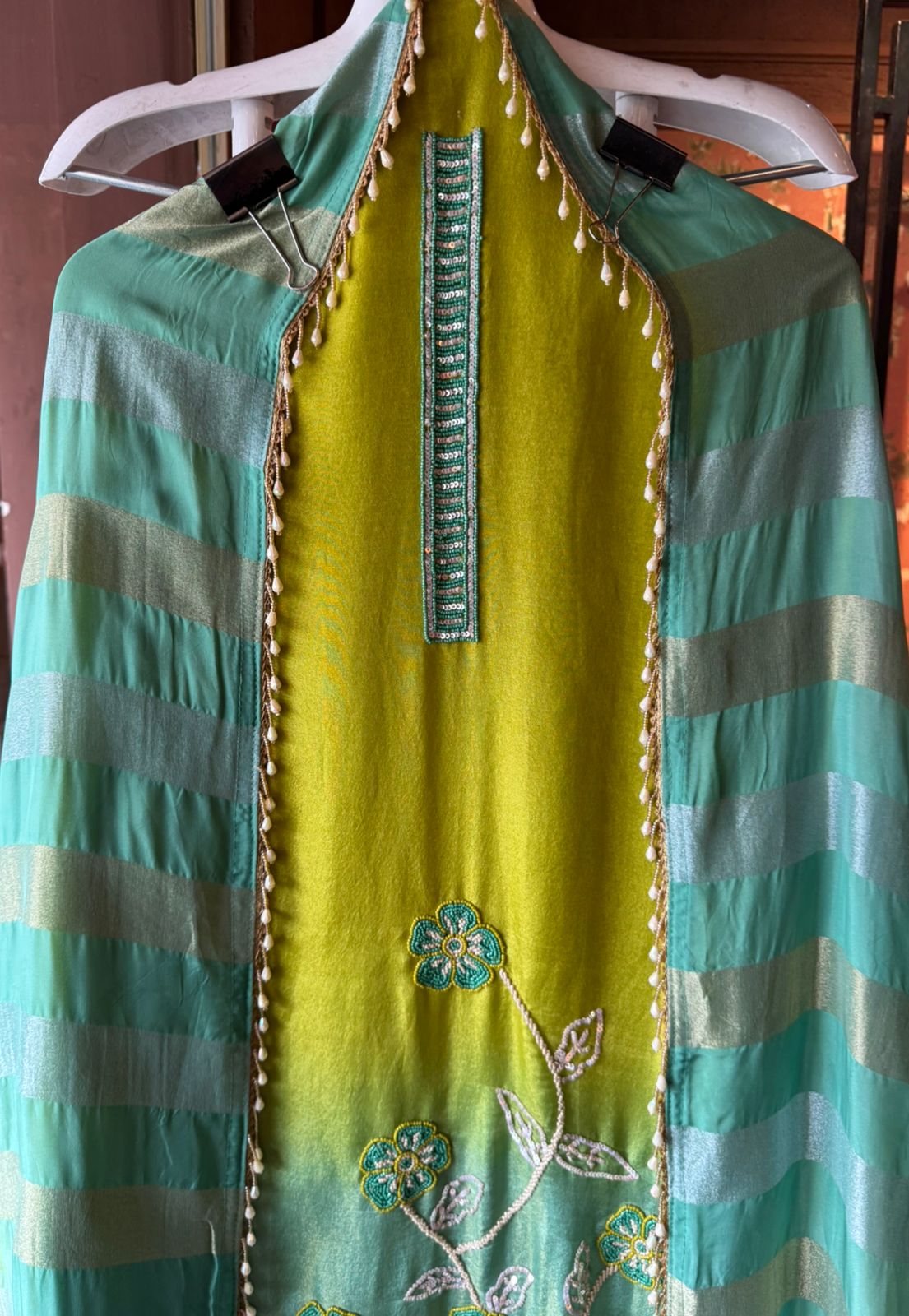 Tissue fabric Unstitched shirt