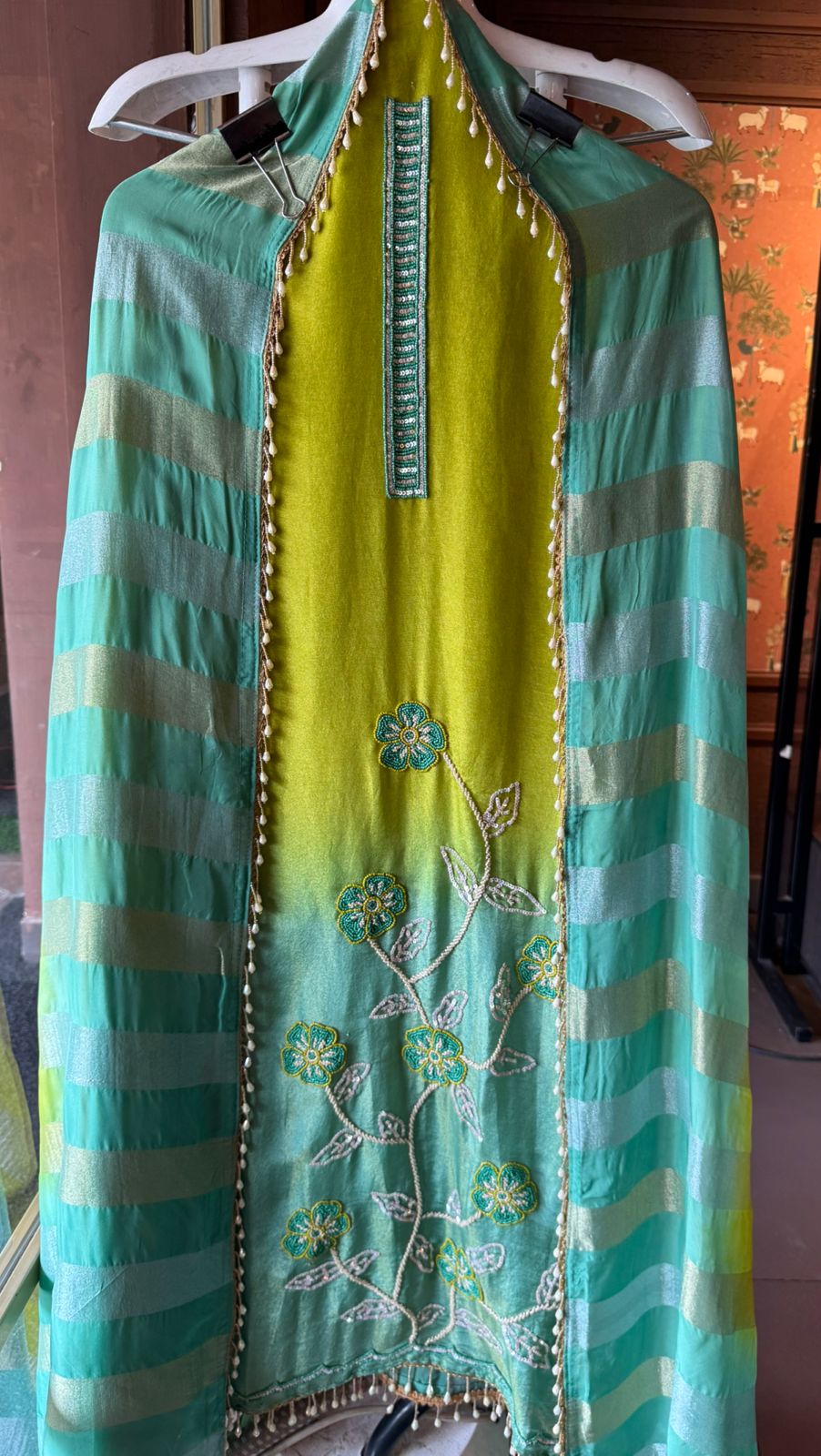 Tissue fabric Unstitched shirt