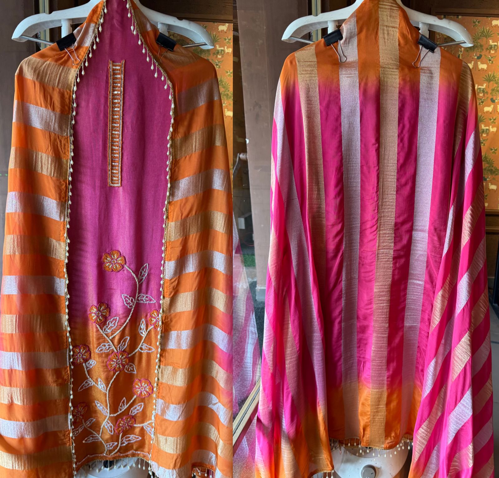 Tissue fabric Unstitched shirt