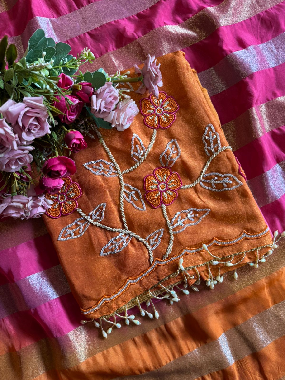 Tissue fabric Unstitched shirt