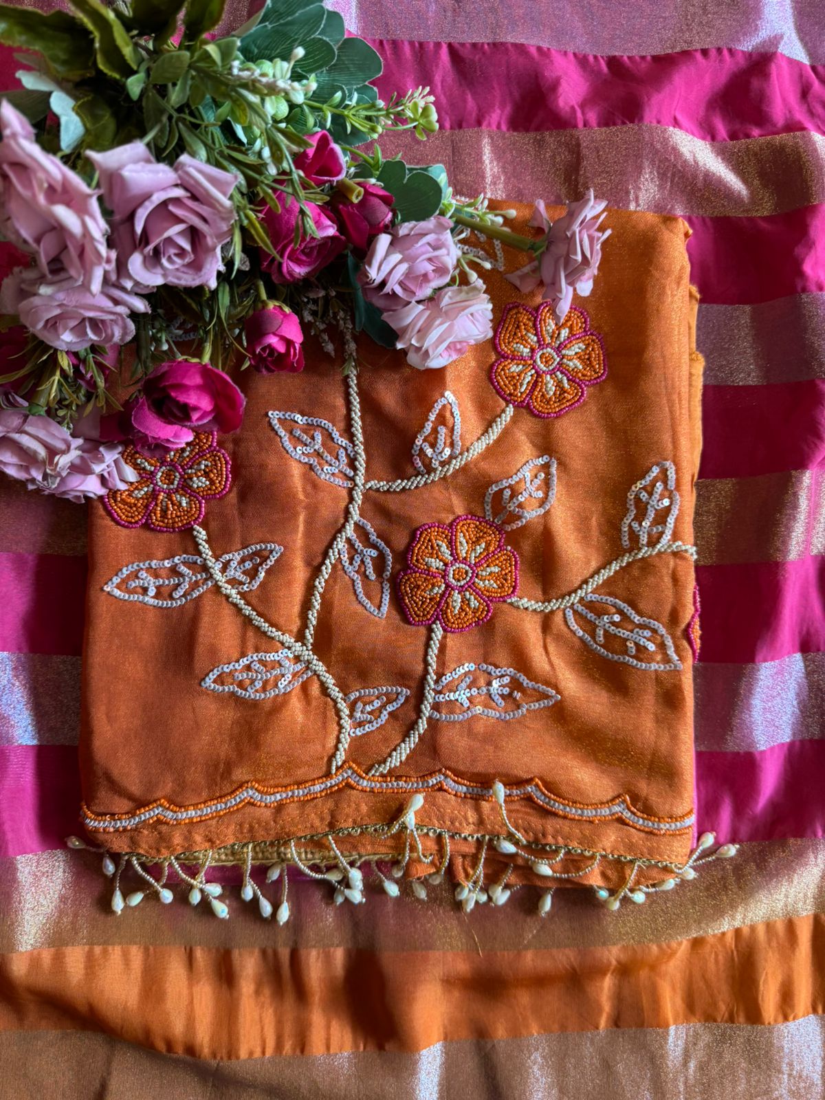 Tissue fabric Unstitched shirt