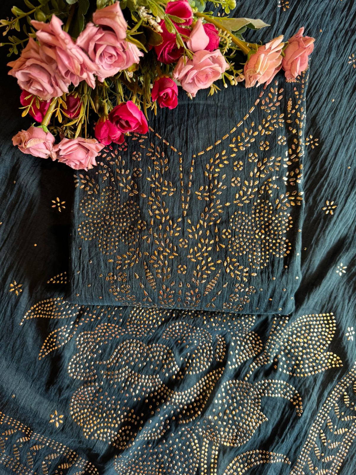 Mul chanderi Unstitched Suits