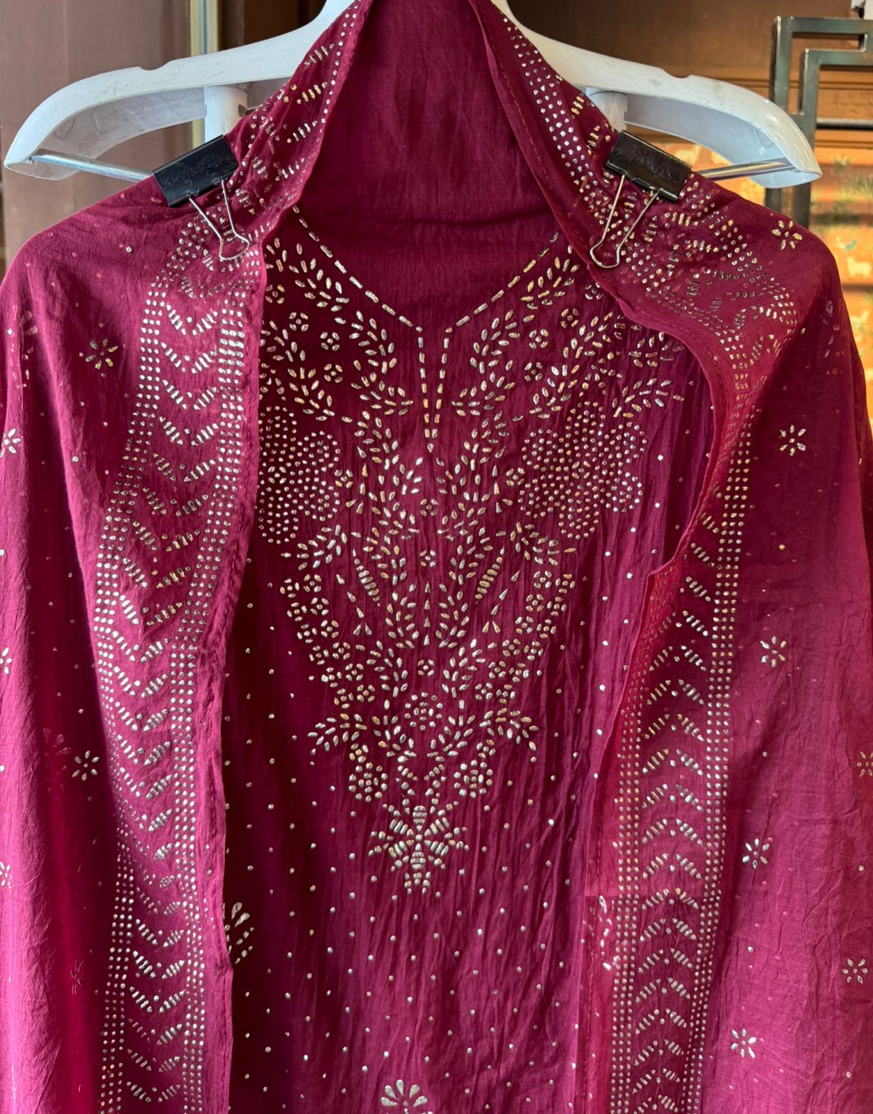 Mul chanderi Unstitched Suits