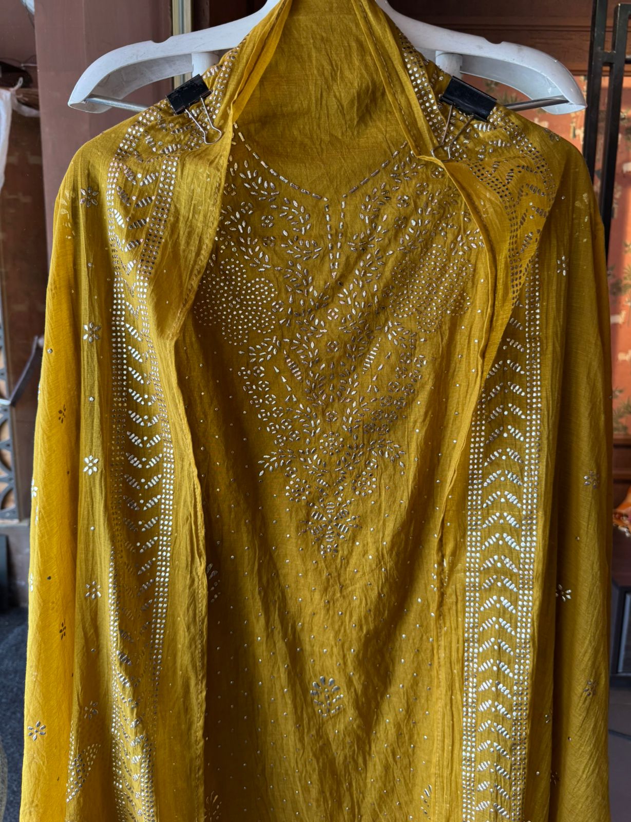 Mul chanderi Unstitched Suits