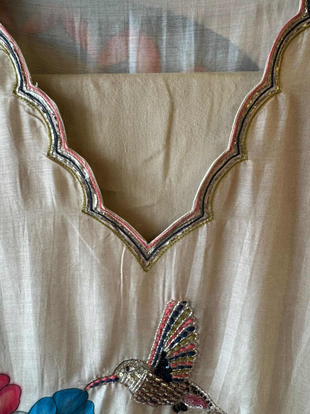 Pure Mul Muslin light Weight Unstitched shirt