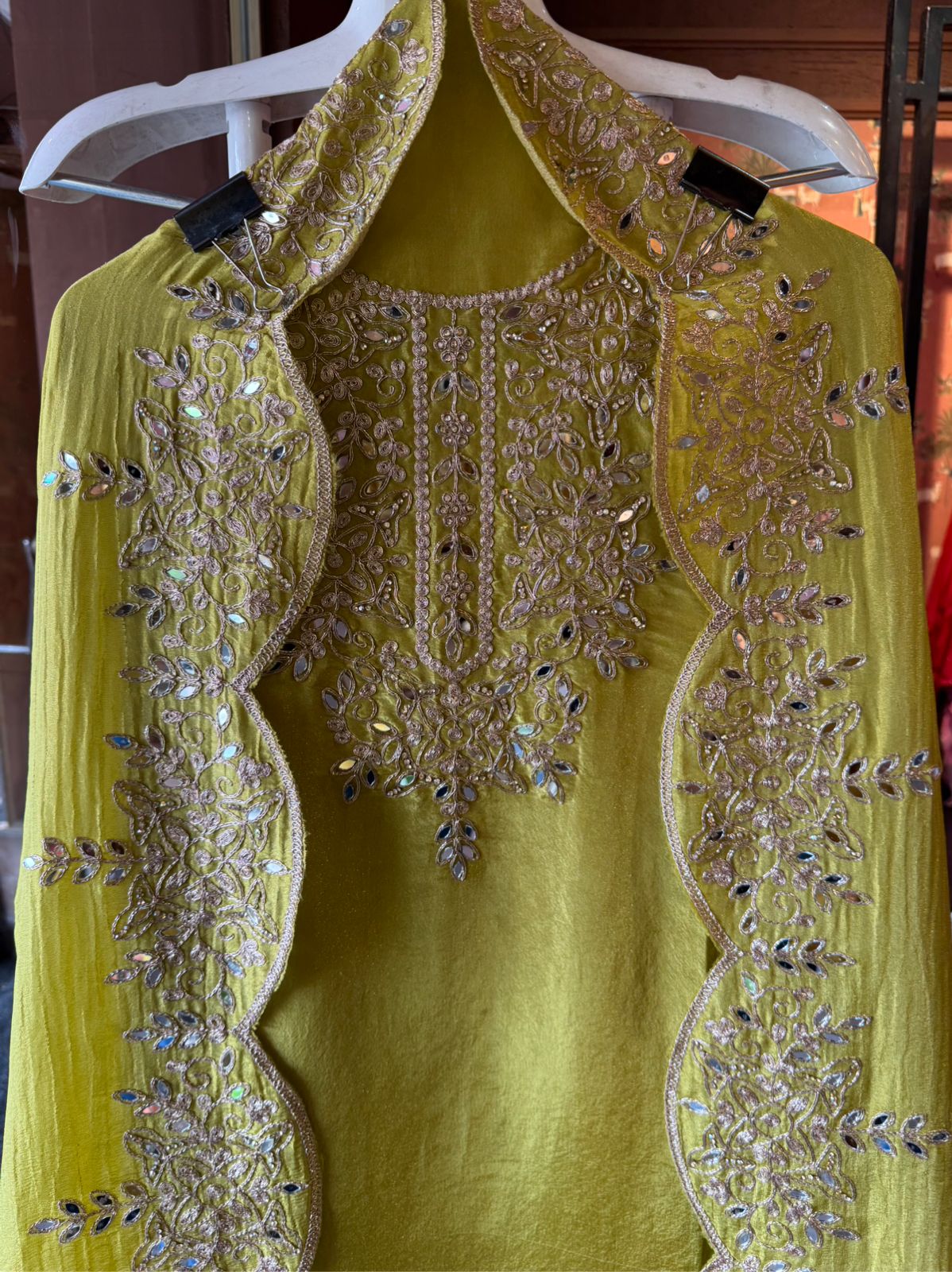 Shimmer tissue Unstitched Suits