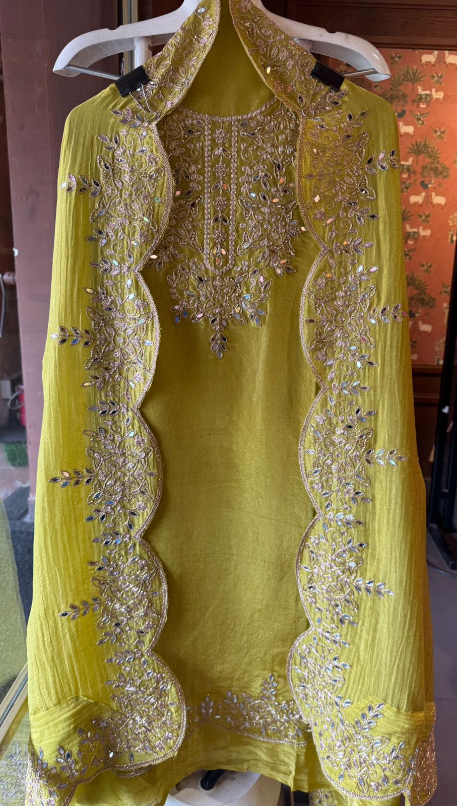 Shimmer tissue Unstitched Suits