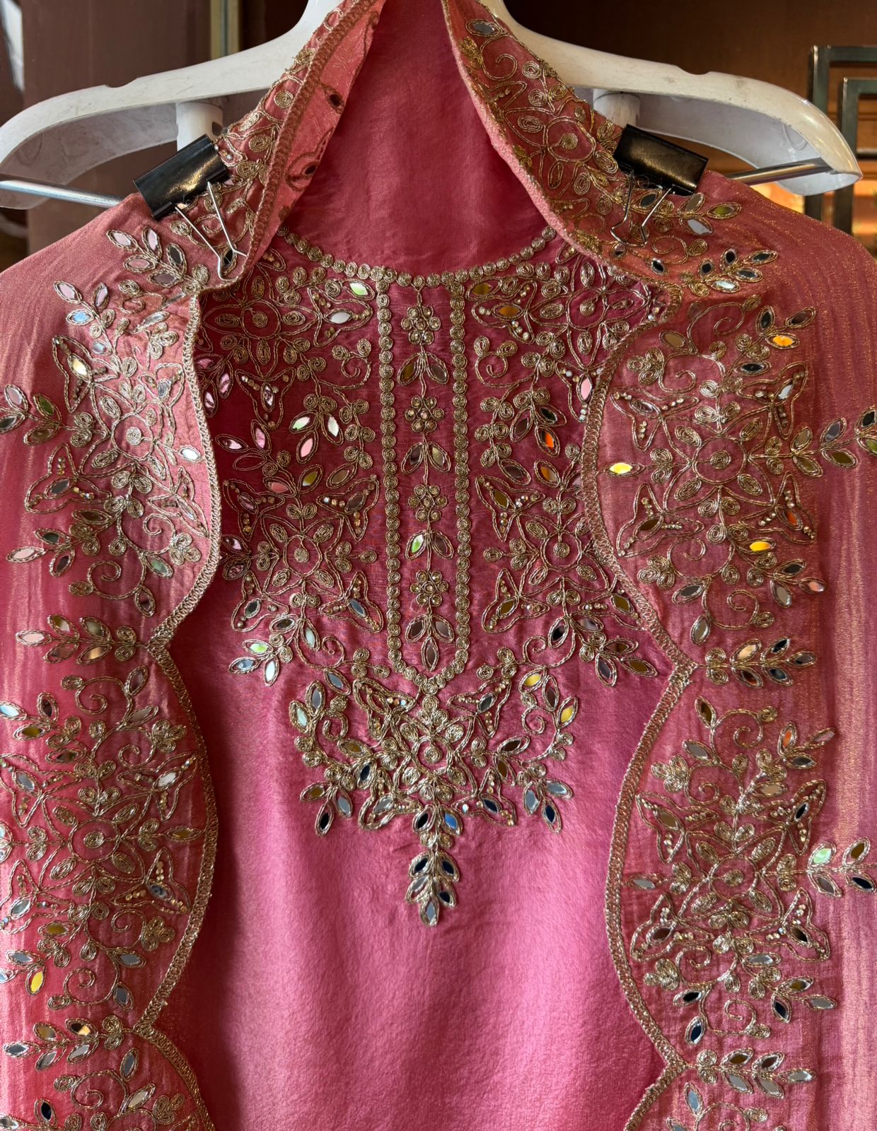 Shimmer tissue Unstitched Suits