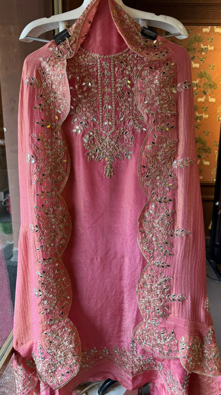 Shimmer tissue Unstitched Suits