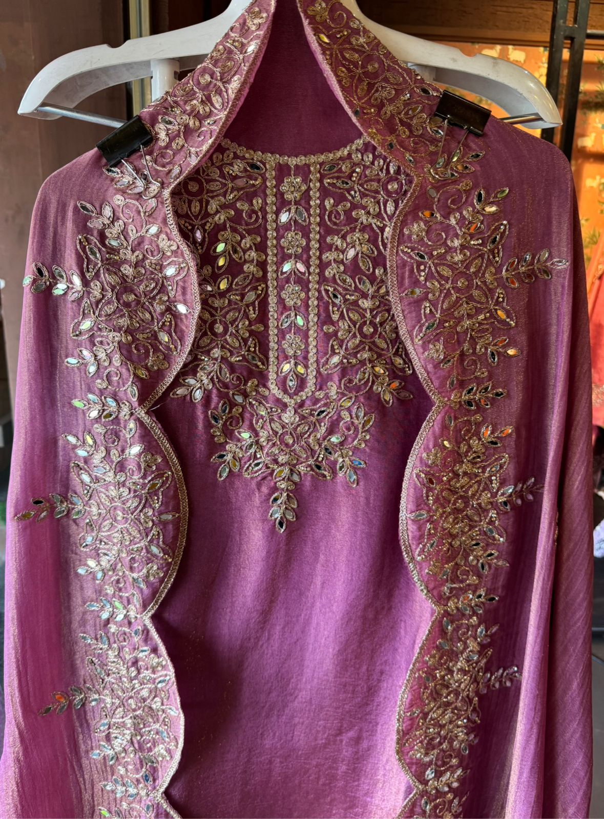 Shimmer tissue Unstitched Suits