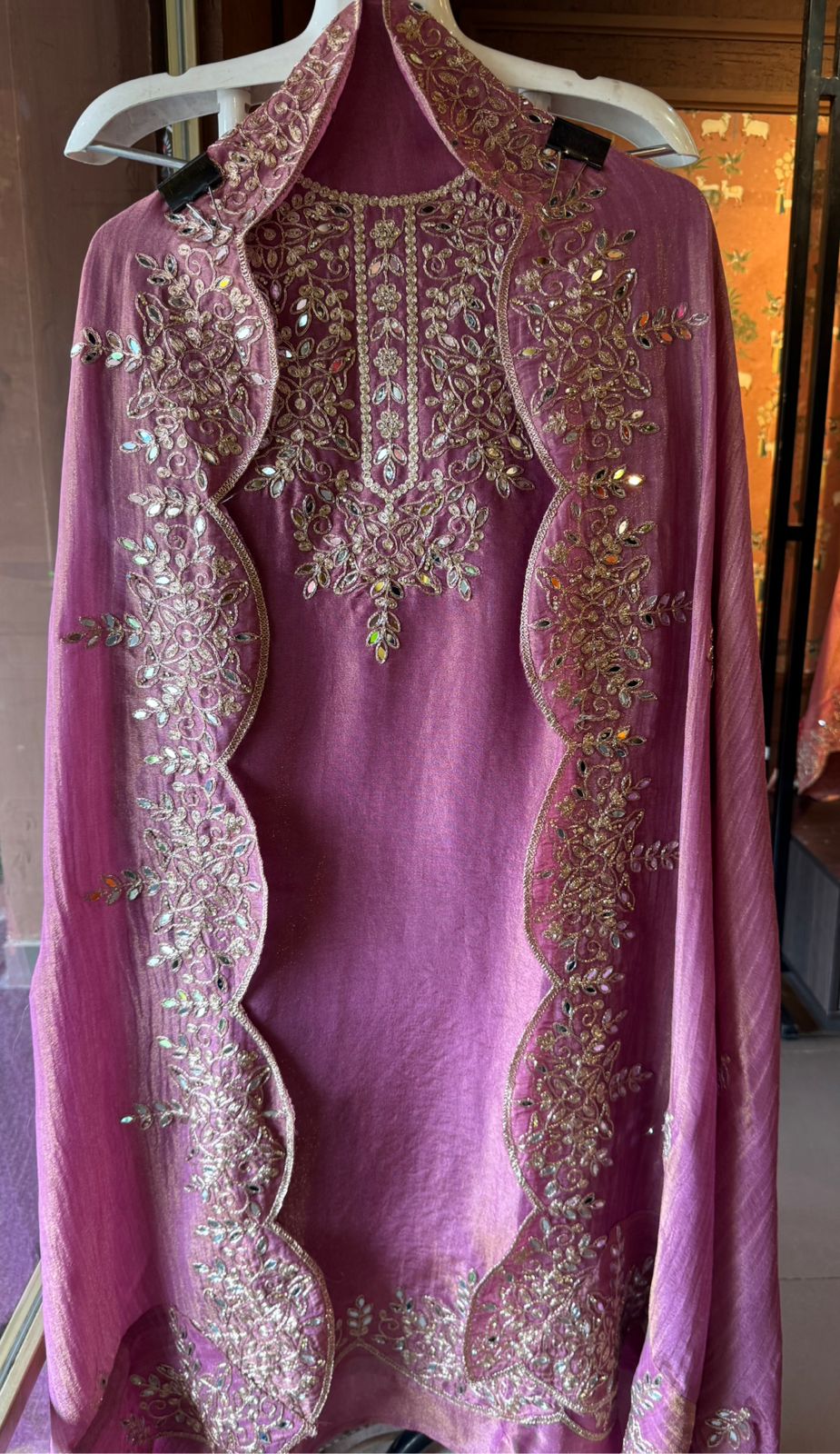 Shimmer tissue Unstitched Suits