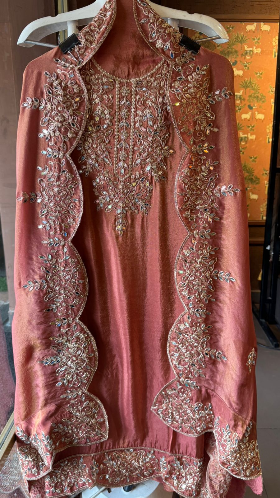 Shimmer tissue Unstitched Suits