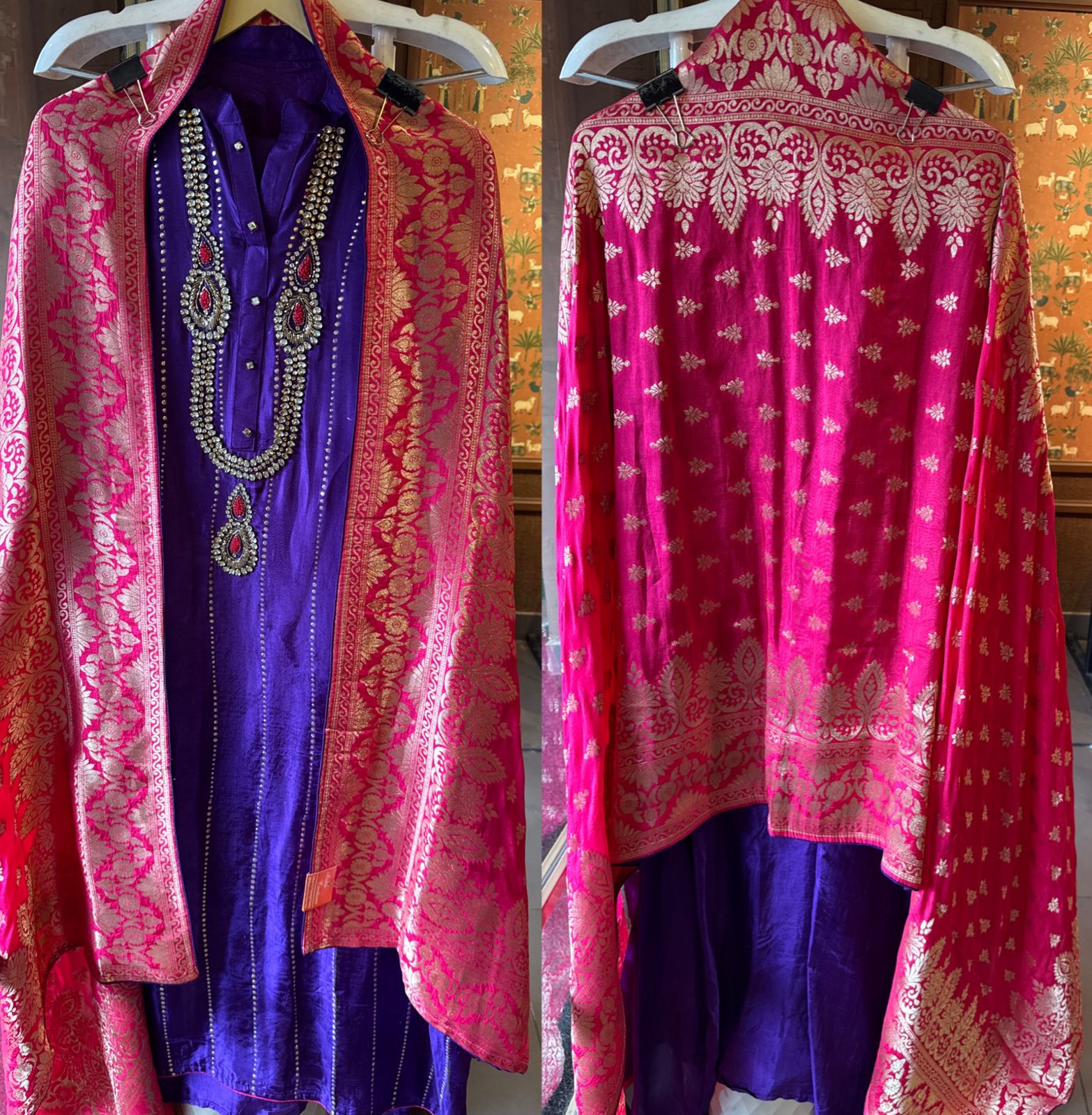 Russian silk Unstitched Shirt