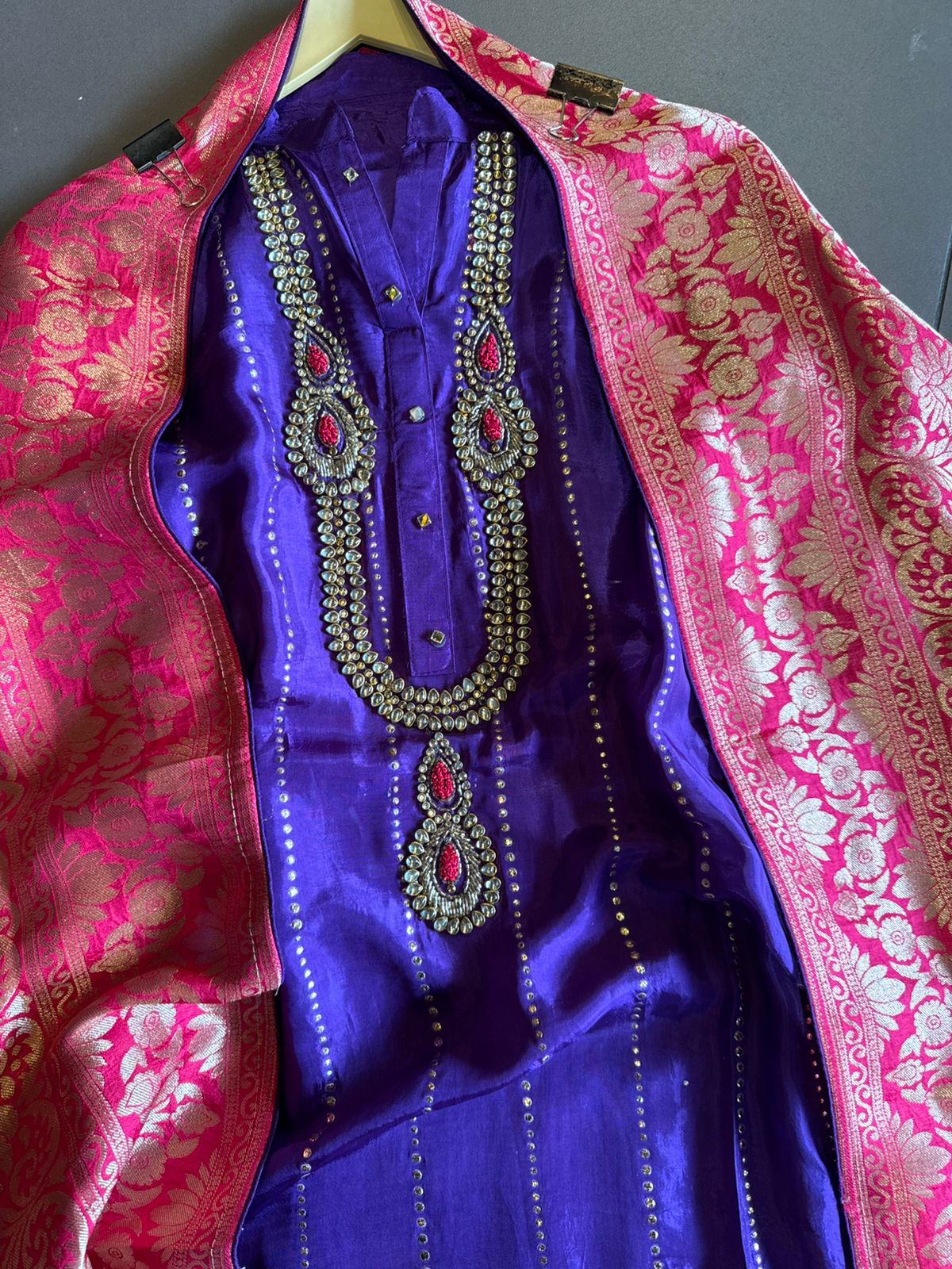 Russian silk Unstitched Shirt