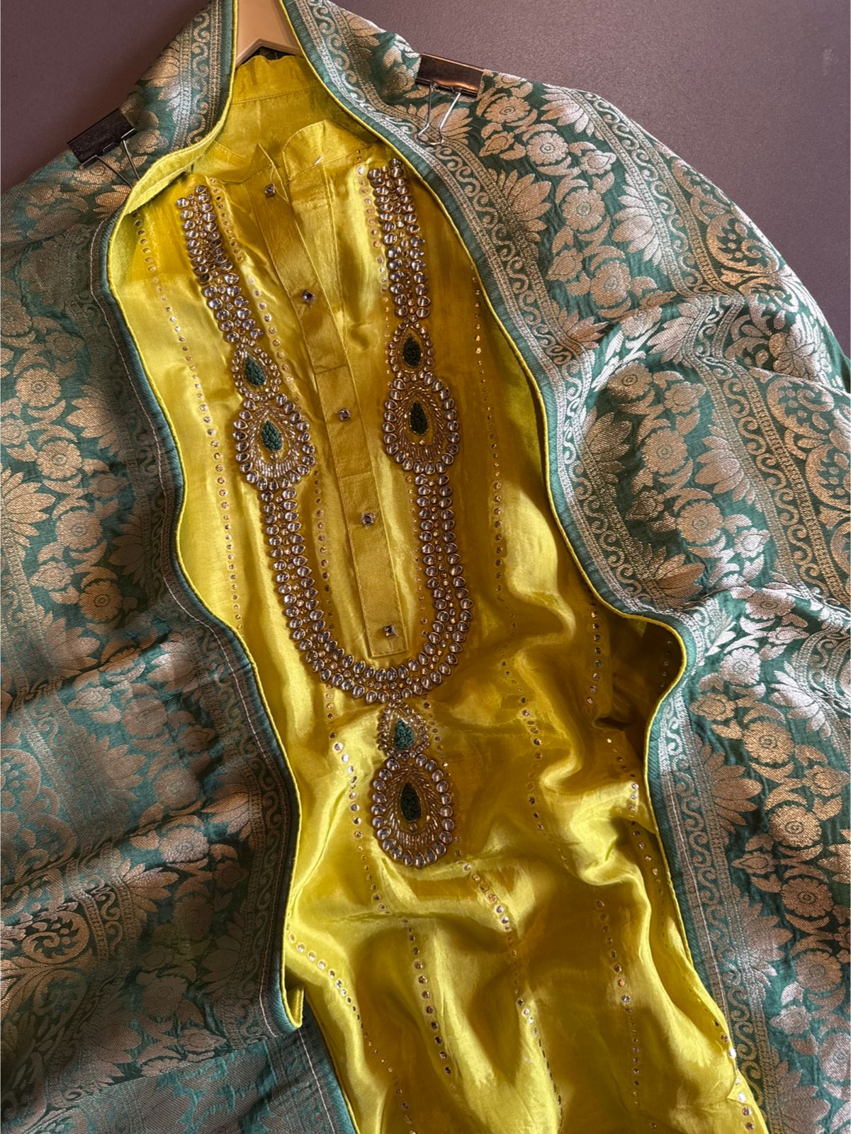 Russian silk Unstitched Shirt