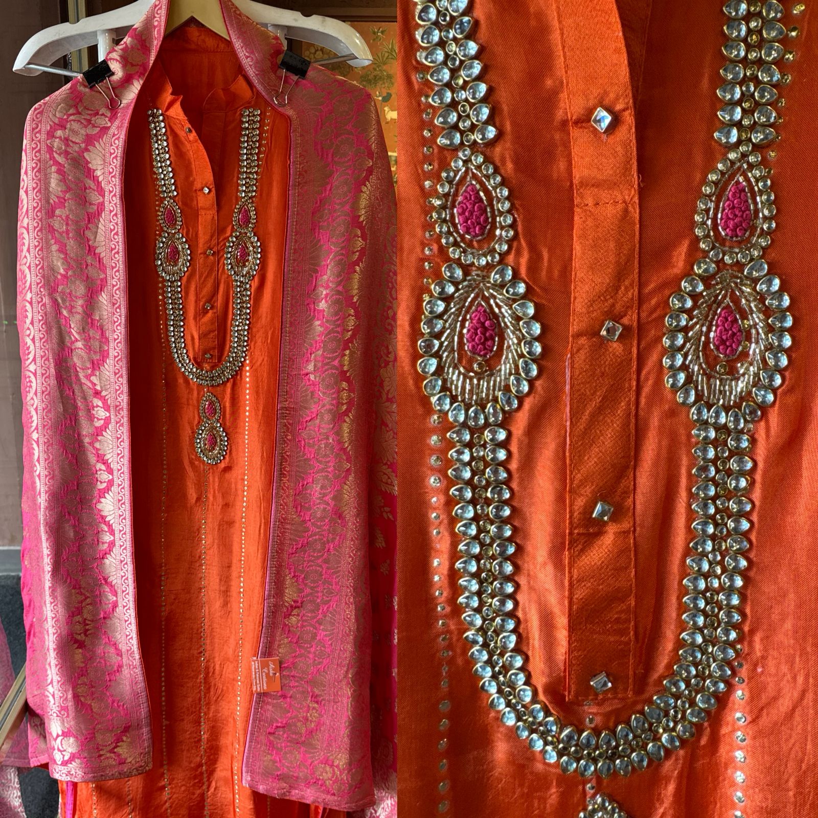 Russian silk Unstitched Shirt