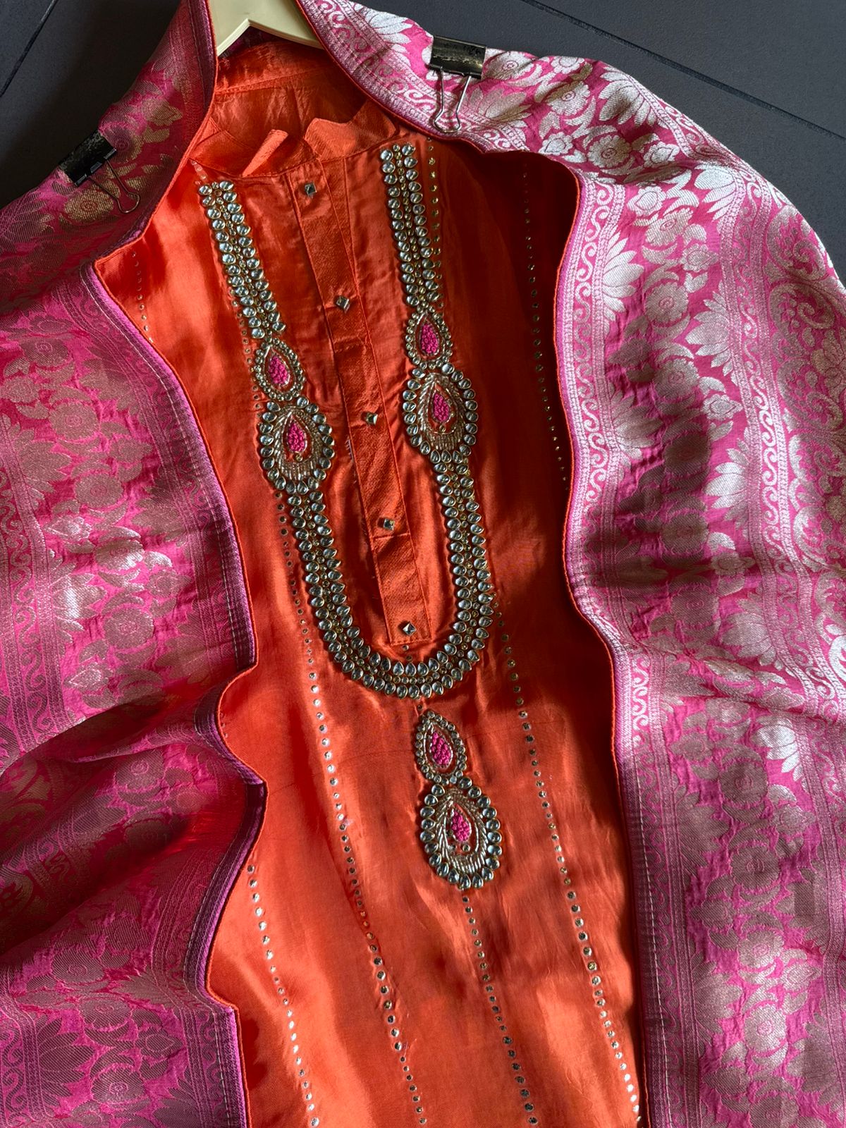 Russian silk Unstitched Shirt