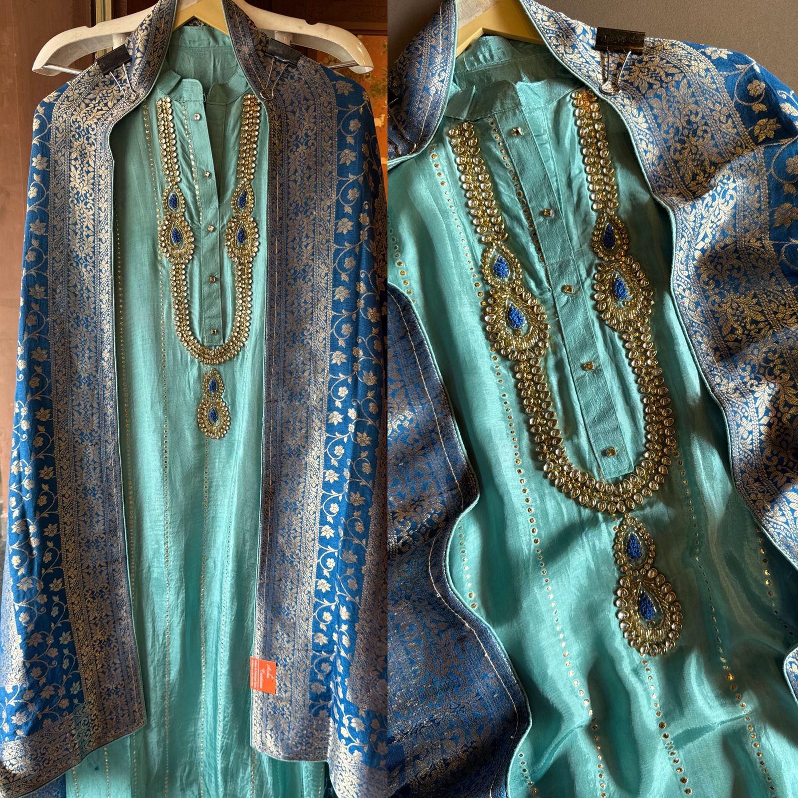 Russian silk Unstitched Shirt