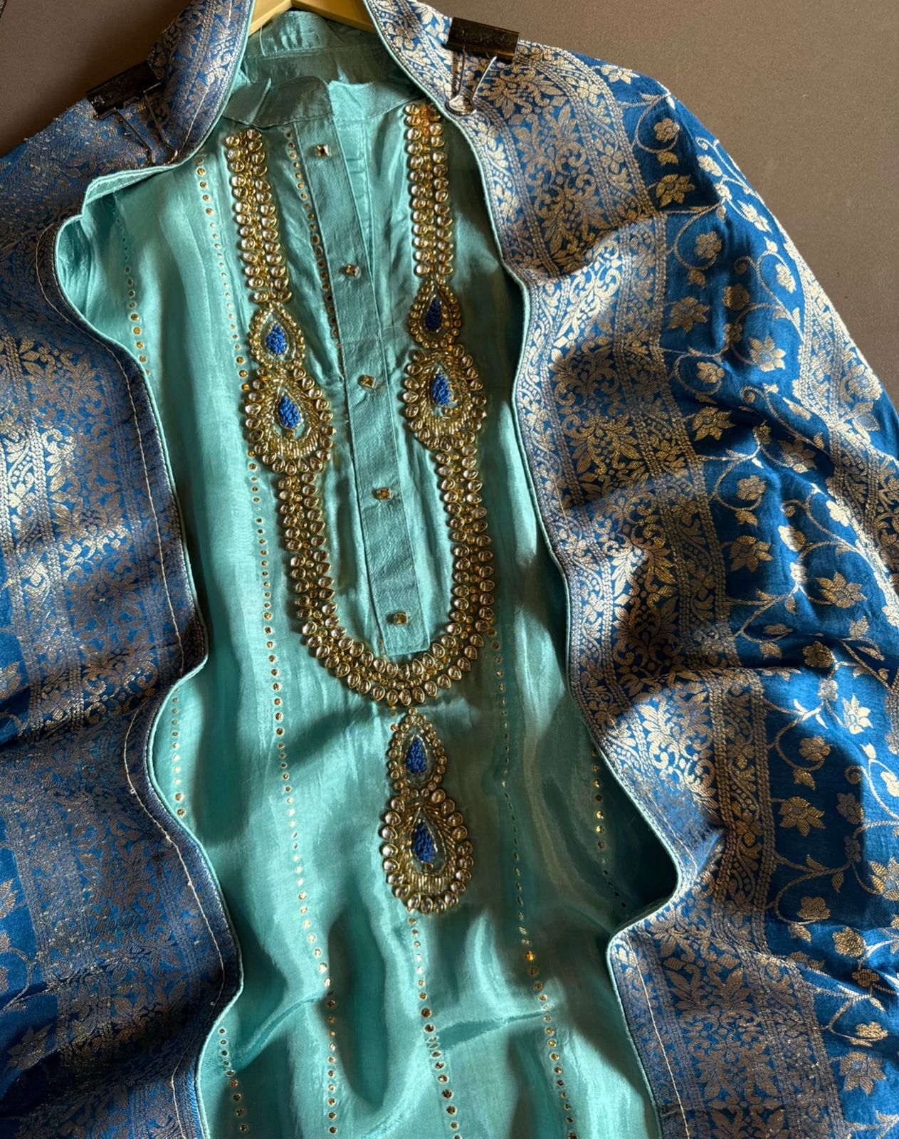 Russian silk Unstitched Shirt