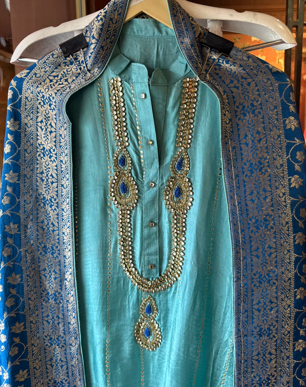 Russian silk Unstitched Shirt