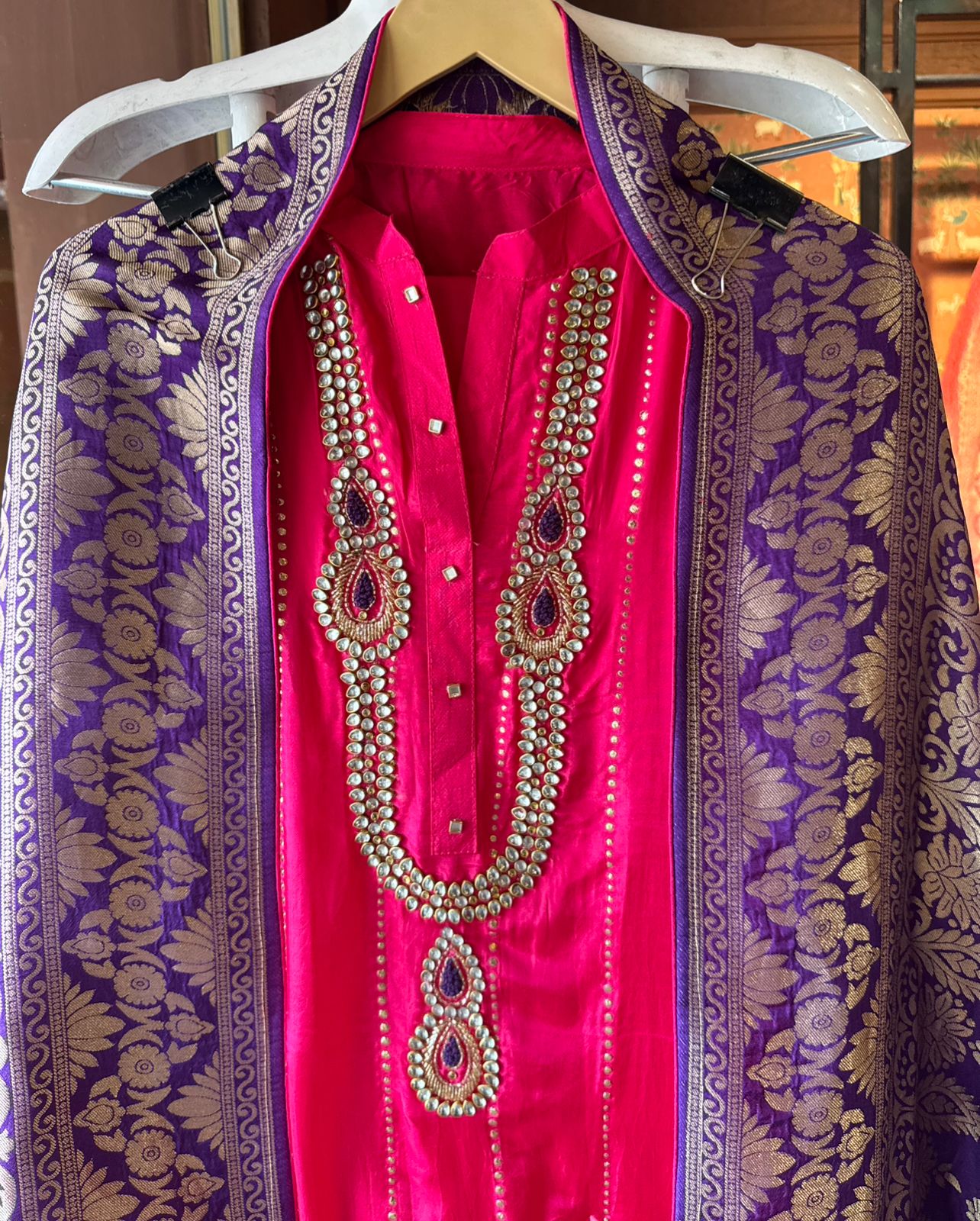 Russian silk Unstitched Shirt