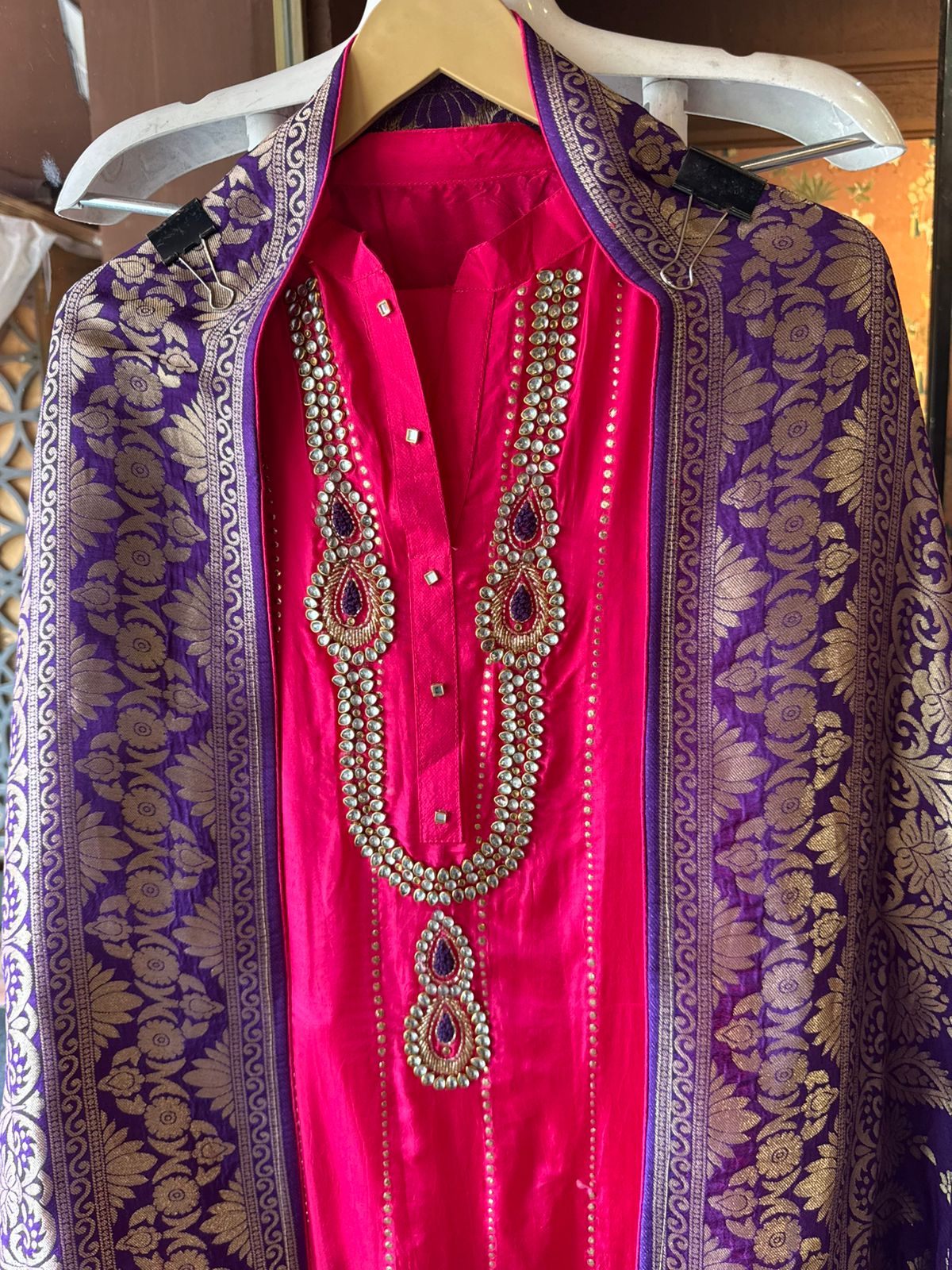 Russian silk Unstitched Shirt