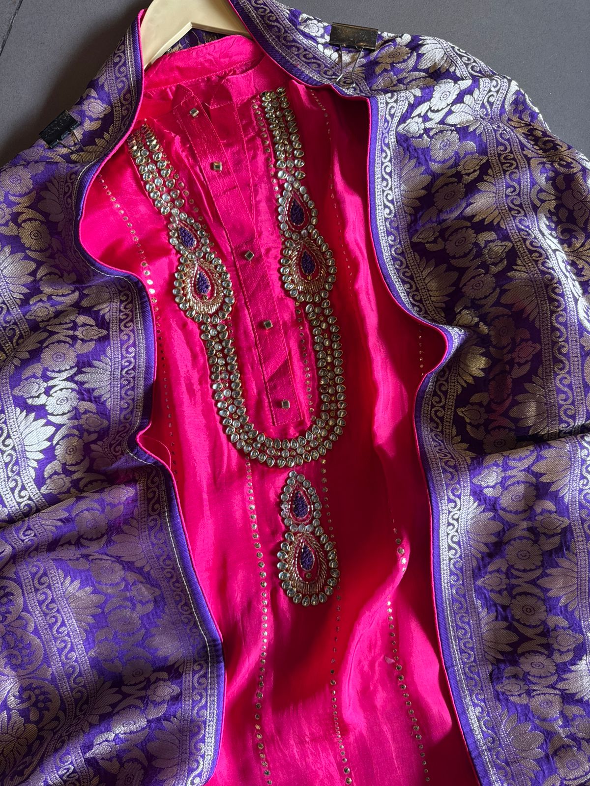 Russian silk Unstitched Shirt