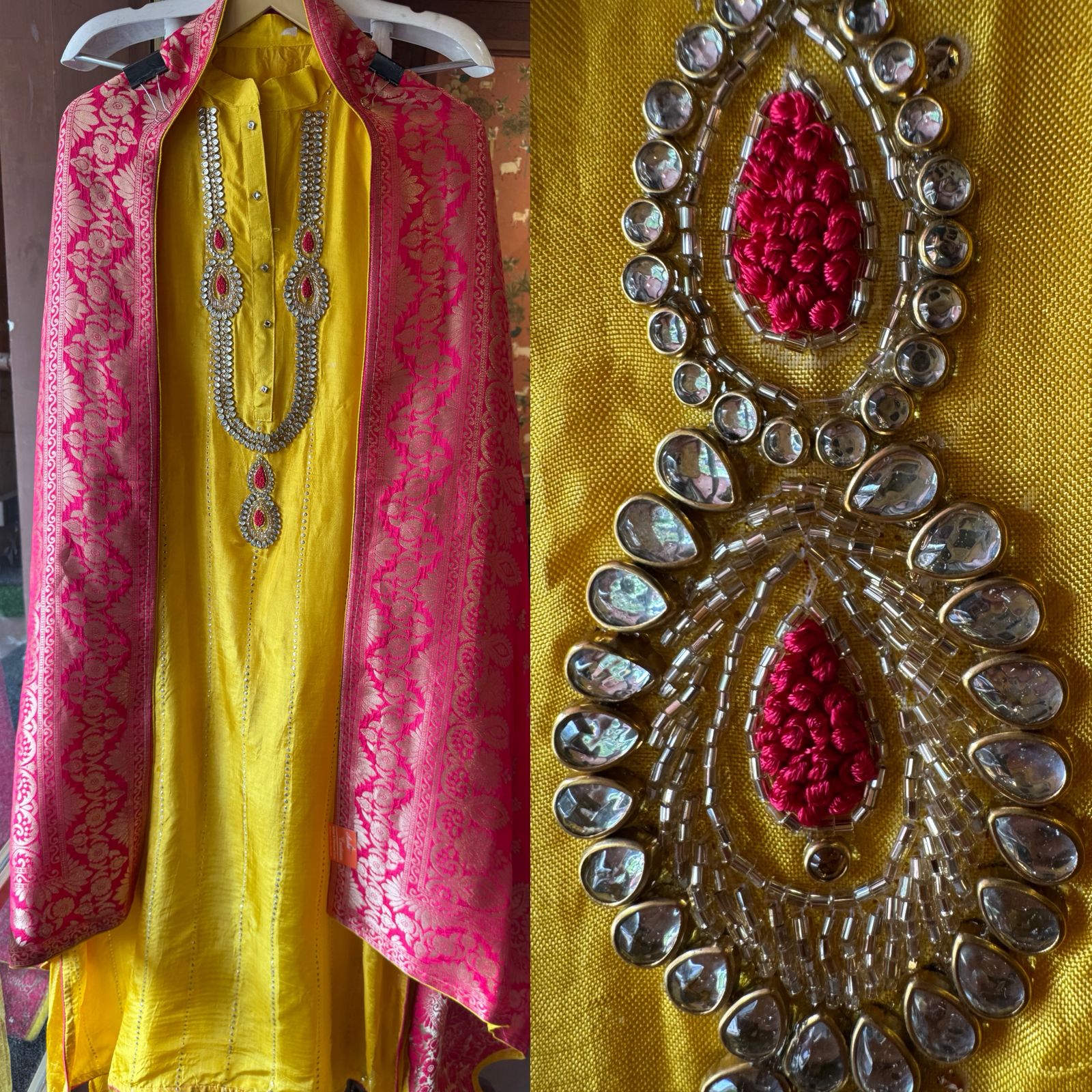 Russian silk Unstitched Shirt