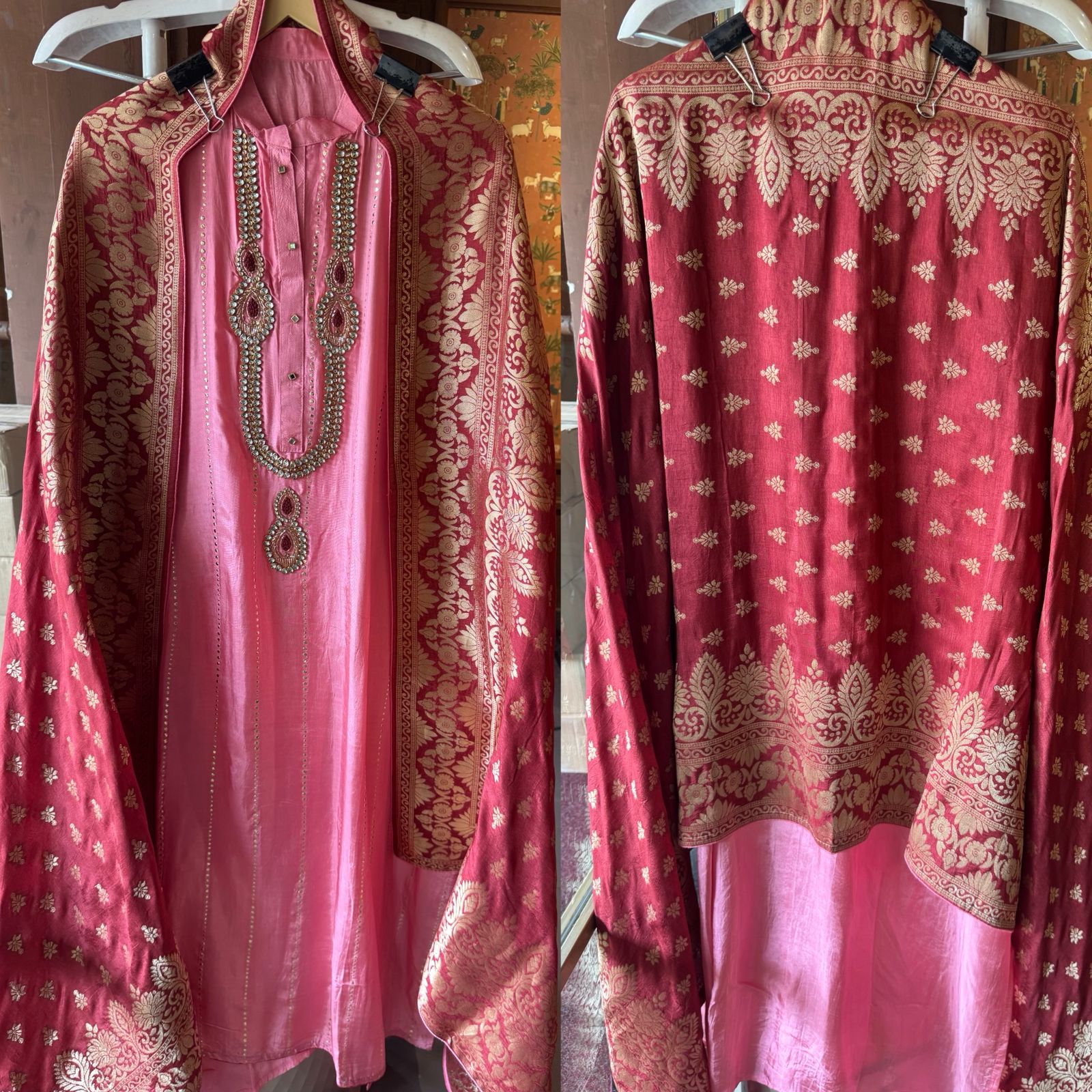 Russian silk Unstitched Shirt