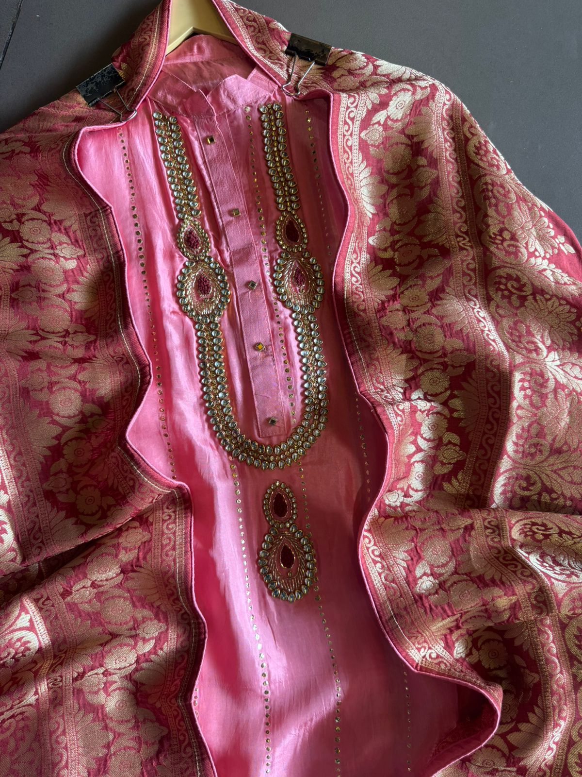 Russian silk Unstitched Shirt