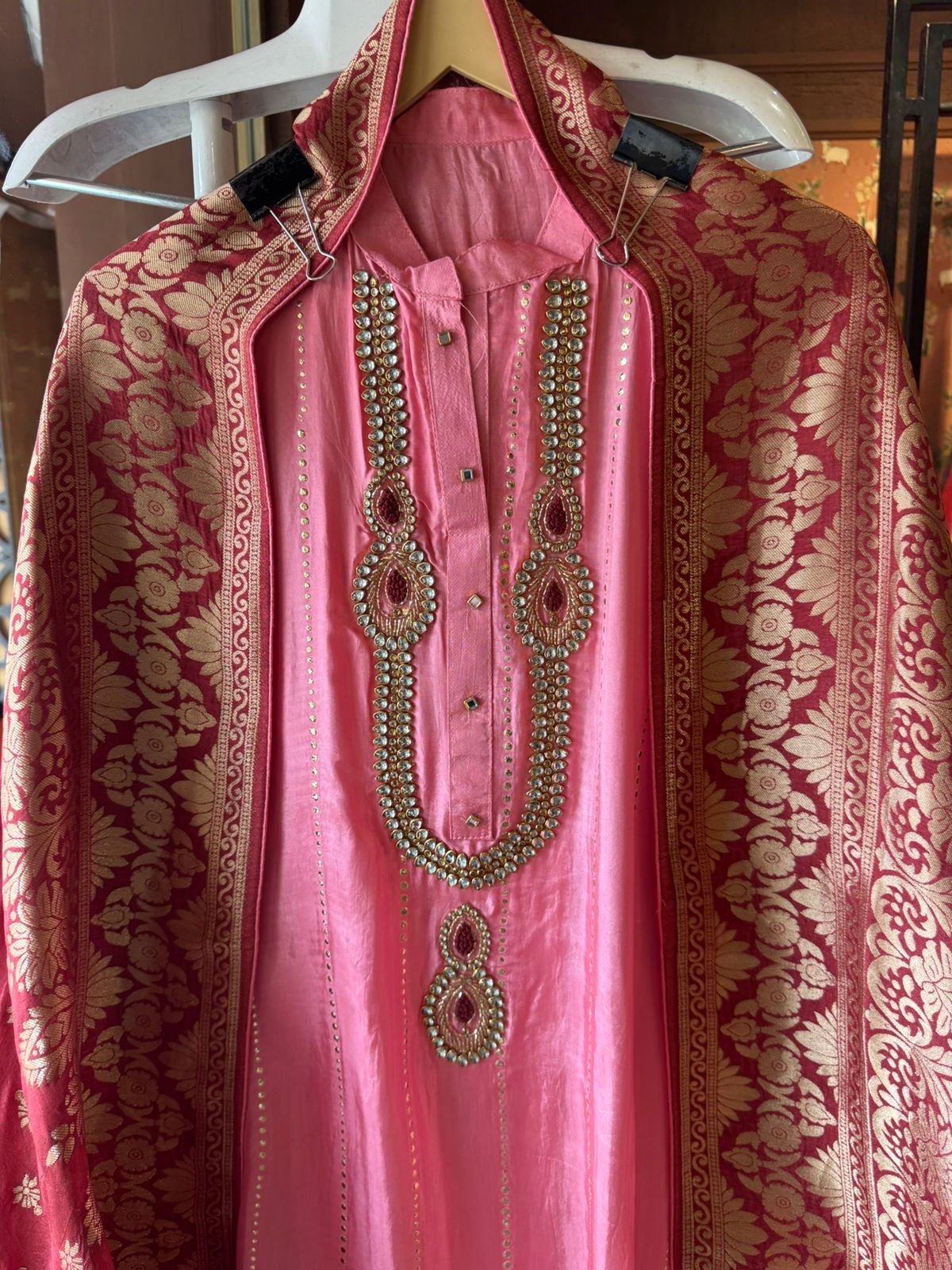 Russian silk Unstitched Shirt