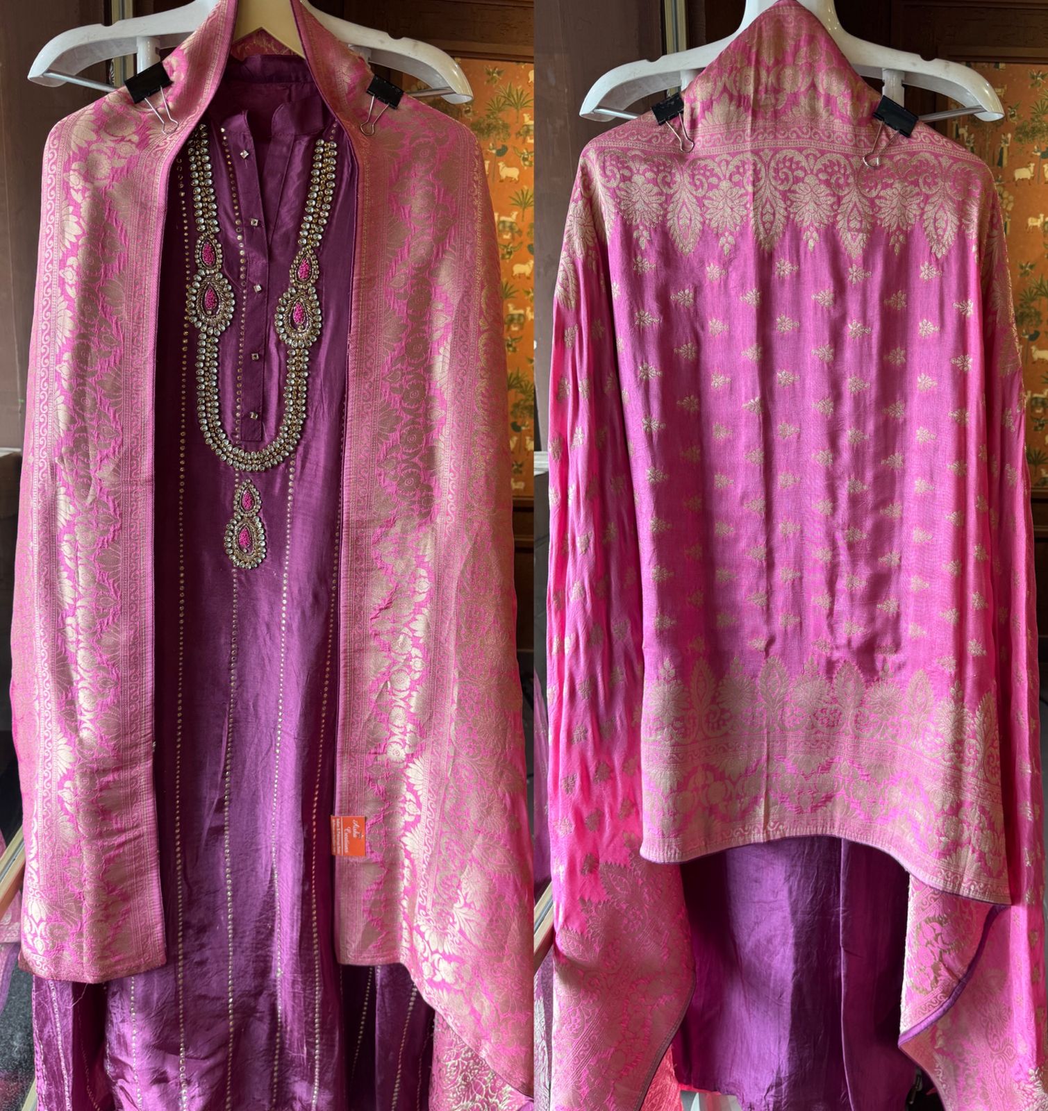 Russian silk Unstitched Shirt