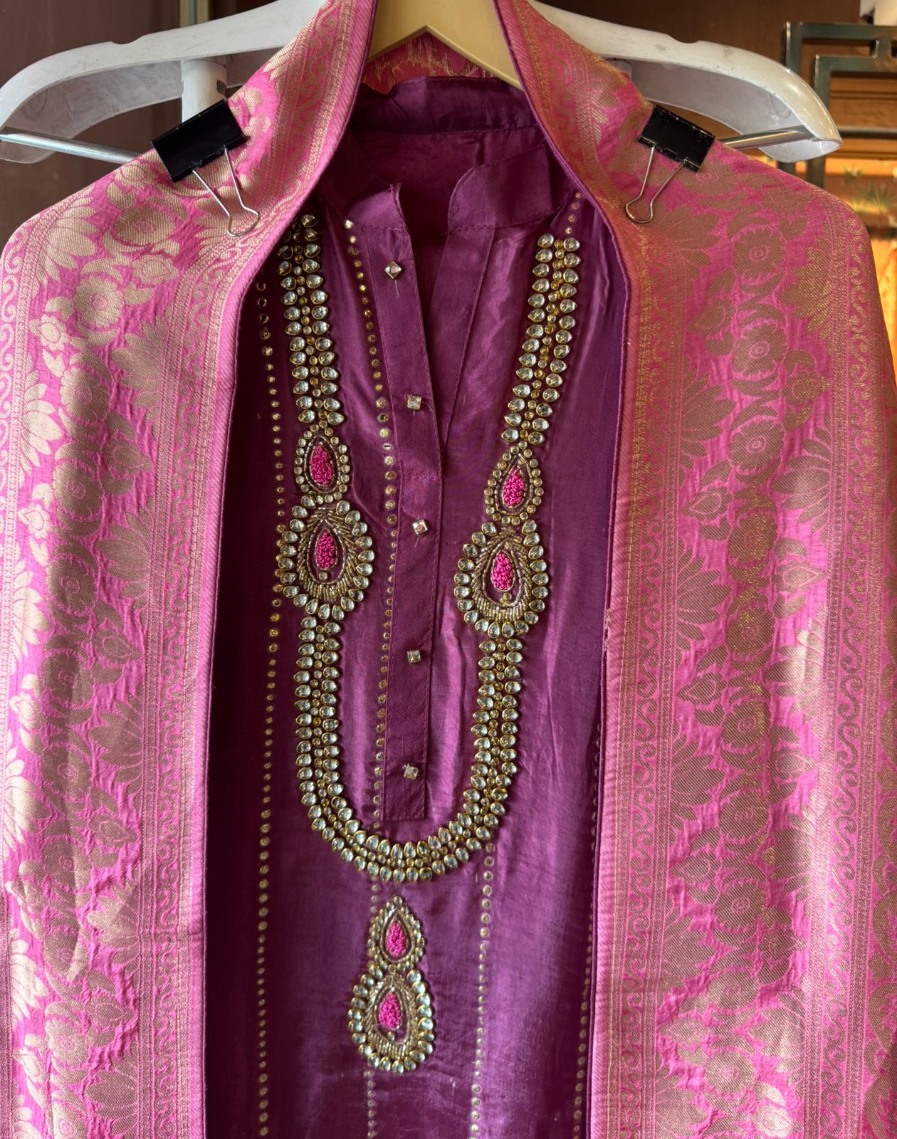 Russian silk Unstitched Shirt