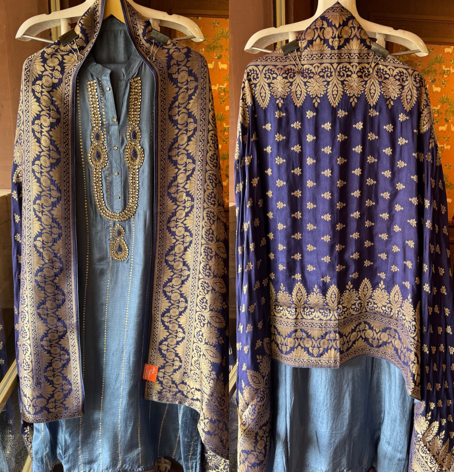 Russian silk Unstitched Shirt