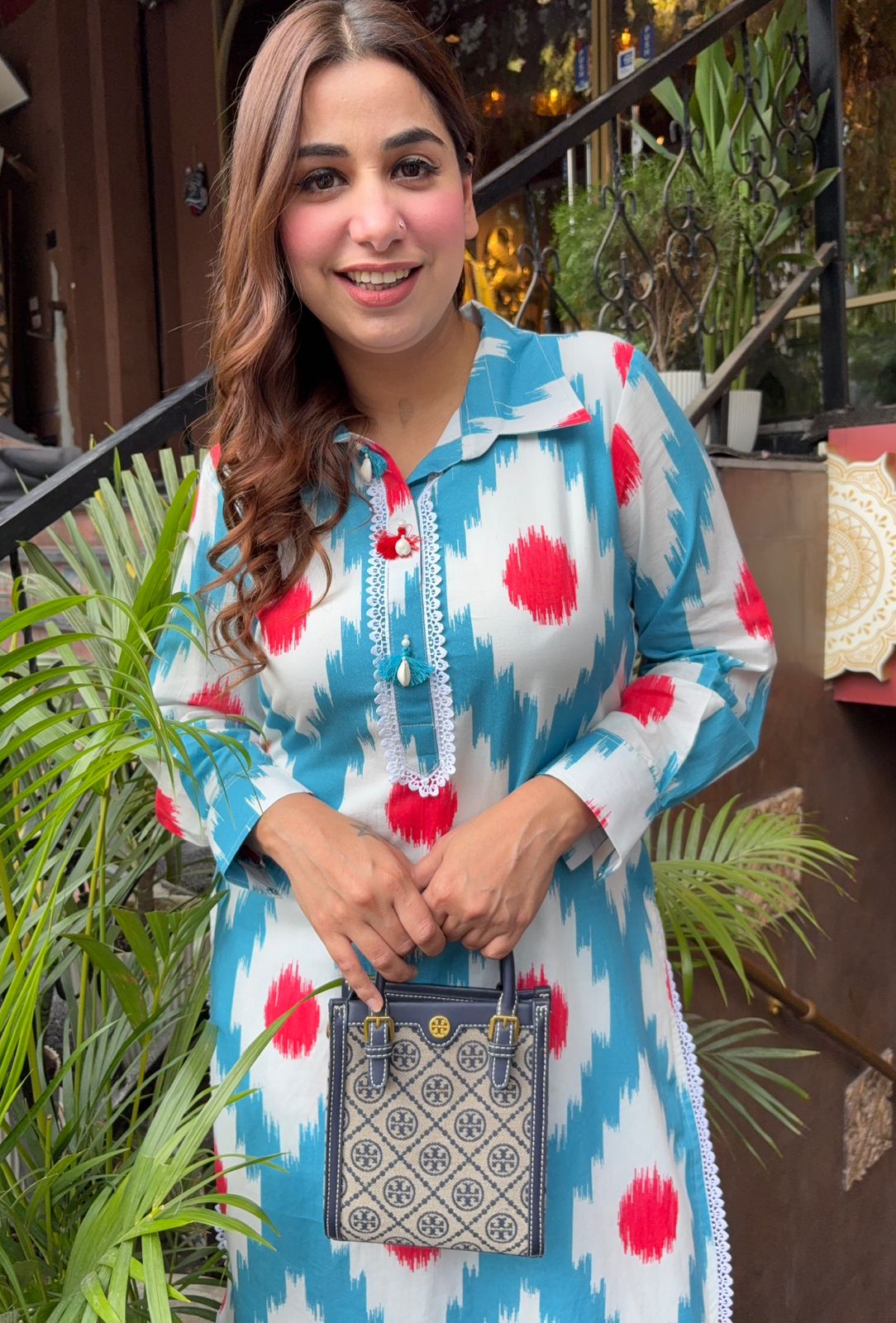 Soft Mul cotton batik printed tunic set