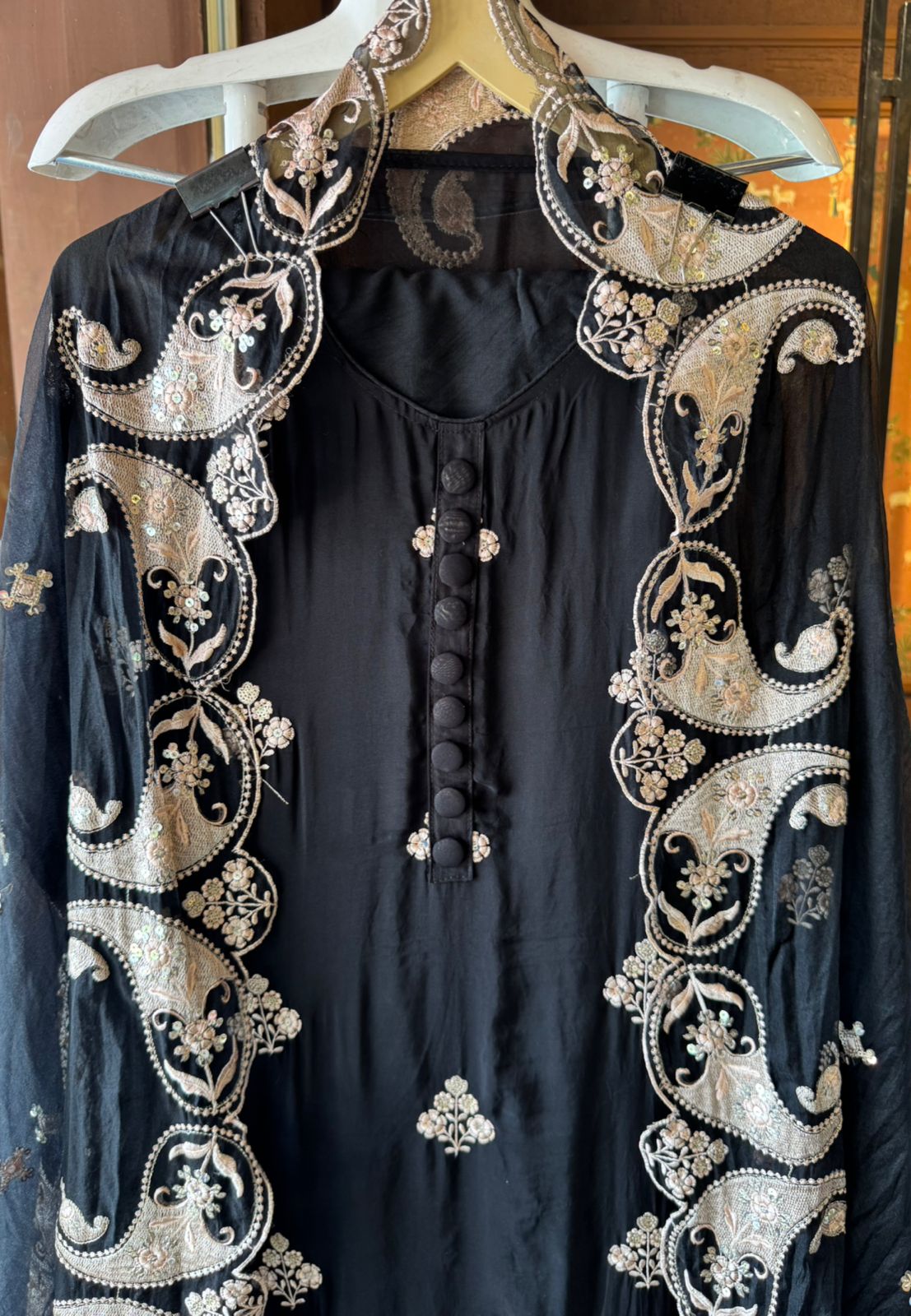 Soft organza Unstitched Suit