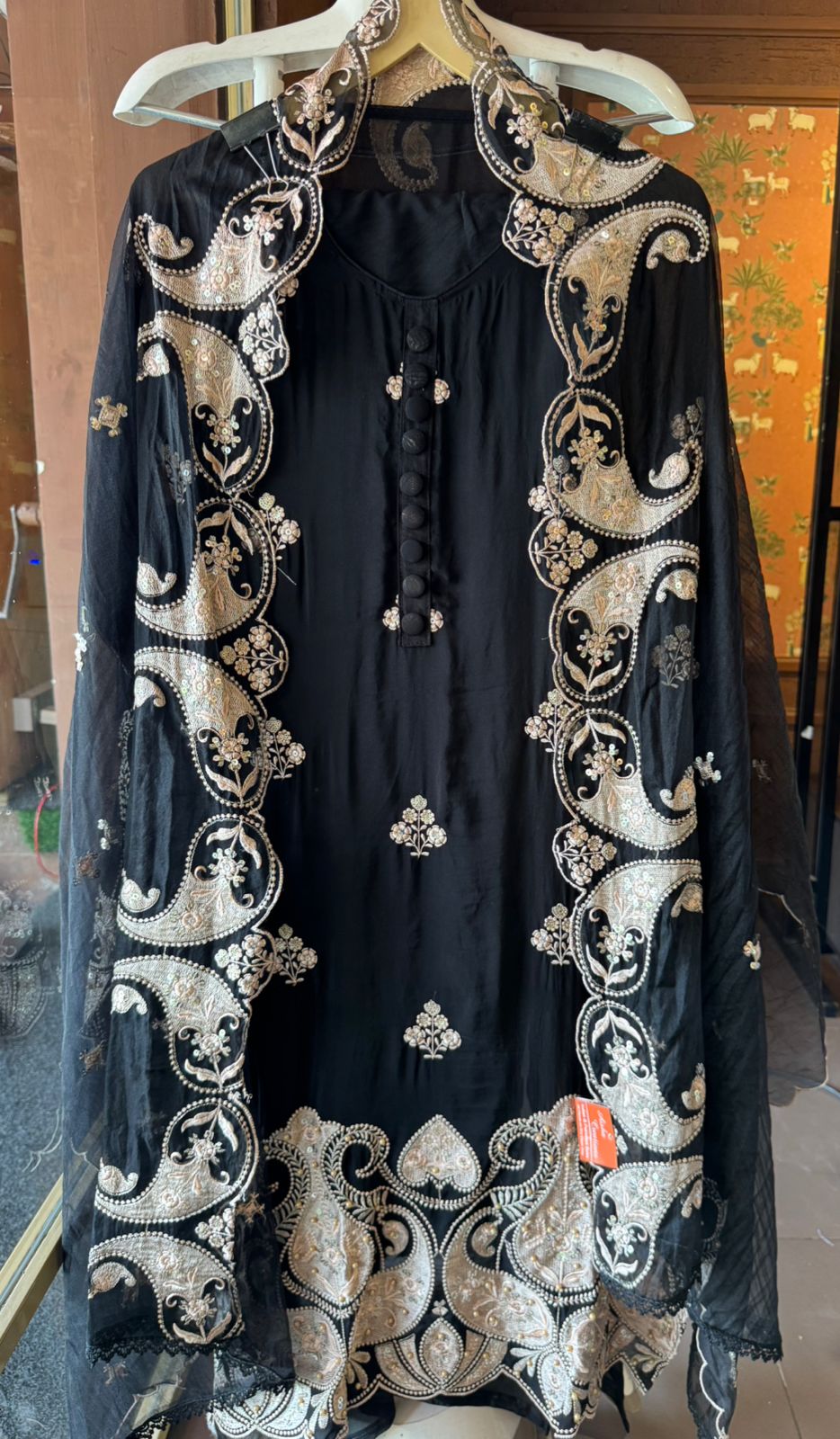 Soft organza Unstitched Suit