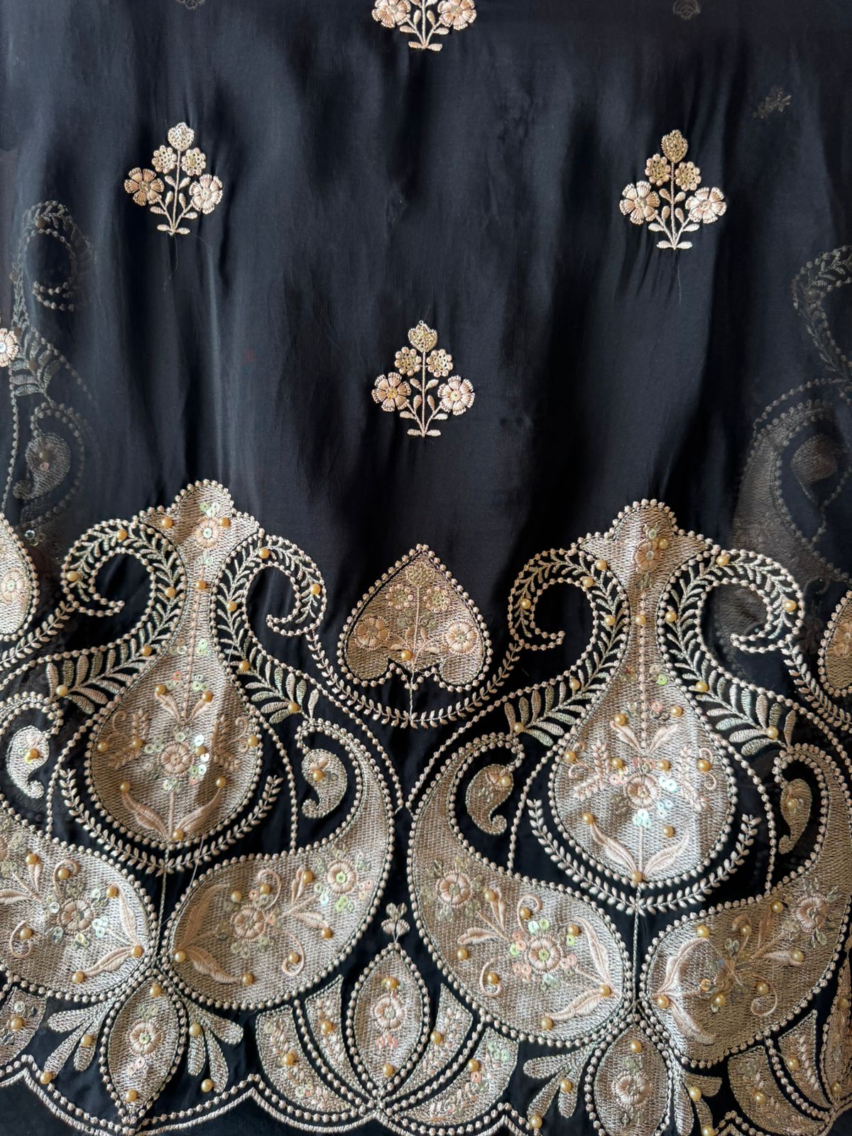 Soft organza Unstitched Suit