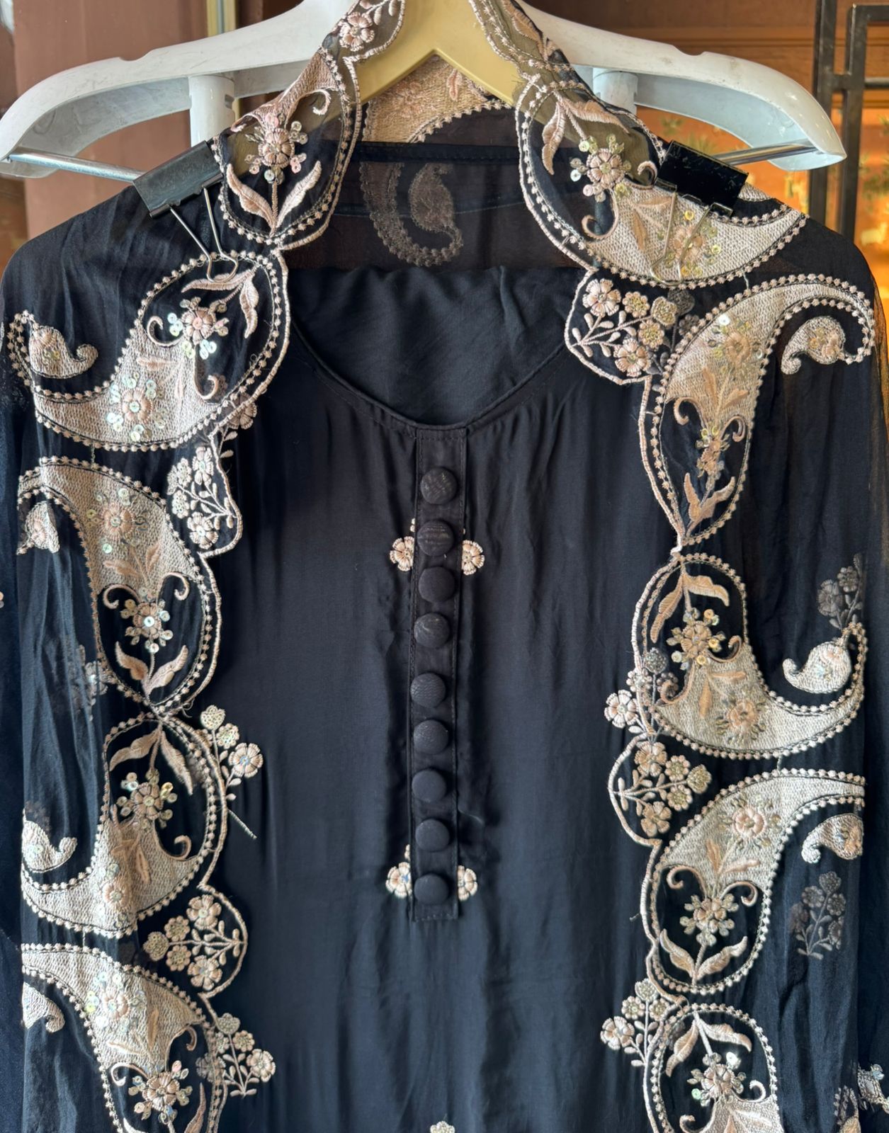 Soft organza Unstitched Suit