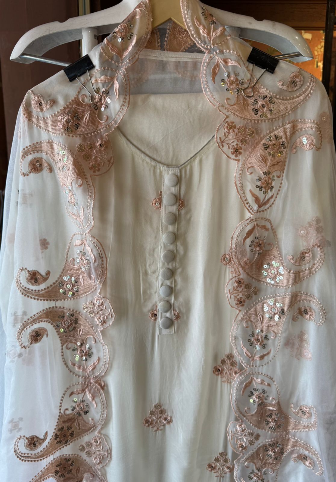 Soft organza Unstitched Suit