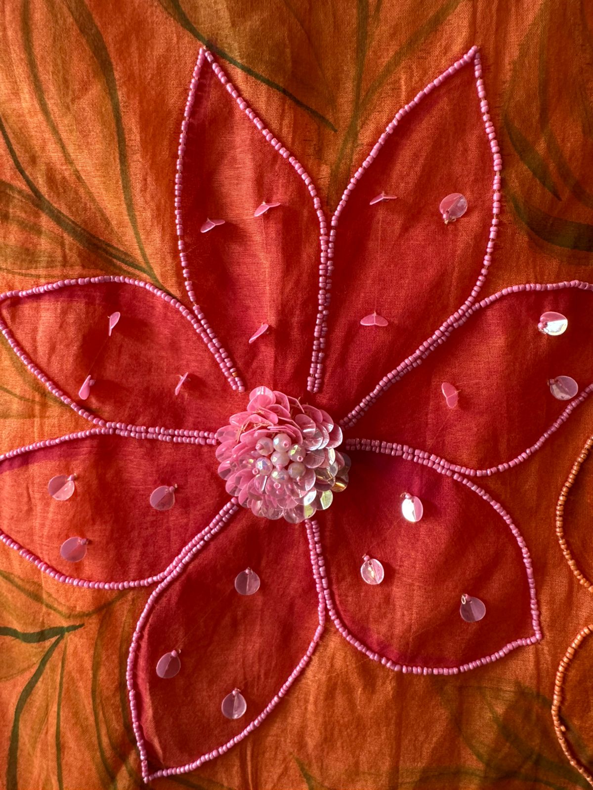 Ombré shaded Mul chanderi unstitched shirt