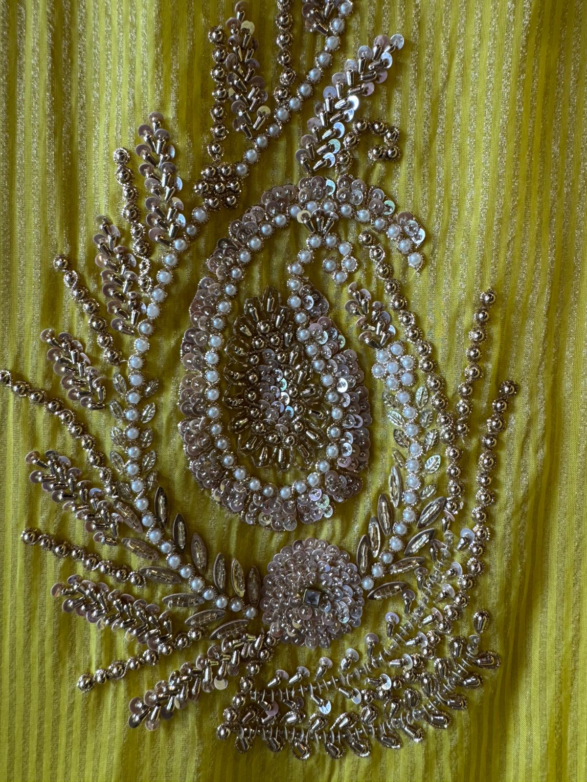 Self tissue striped shirt unstitched