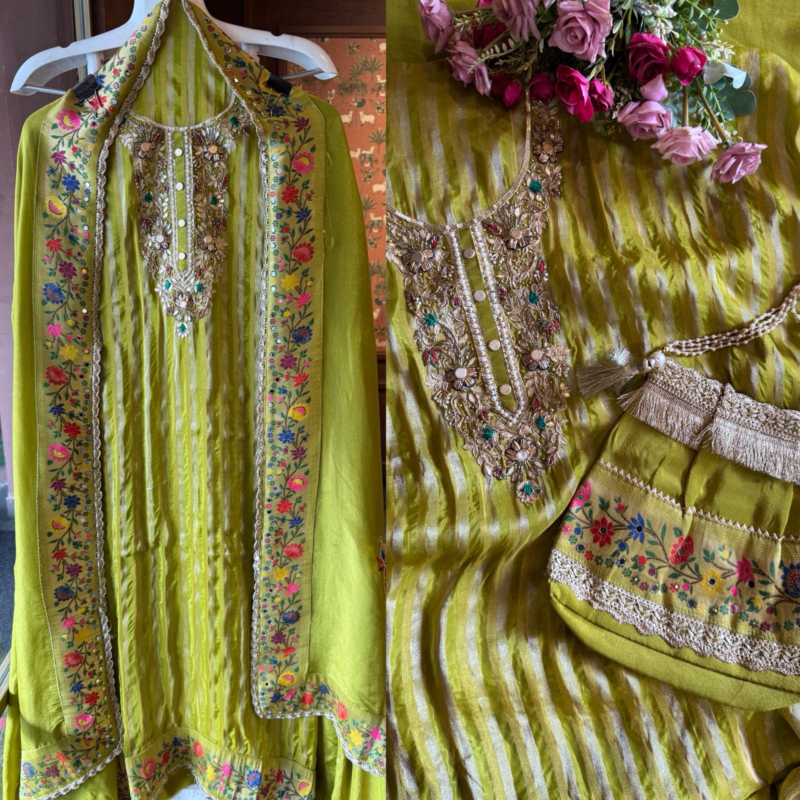 Self tissue Striped Shirt