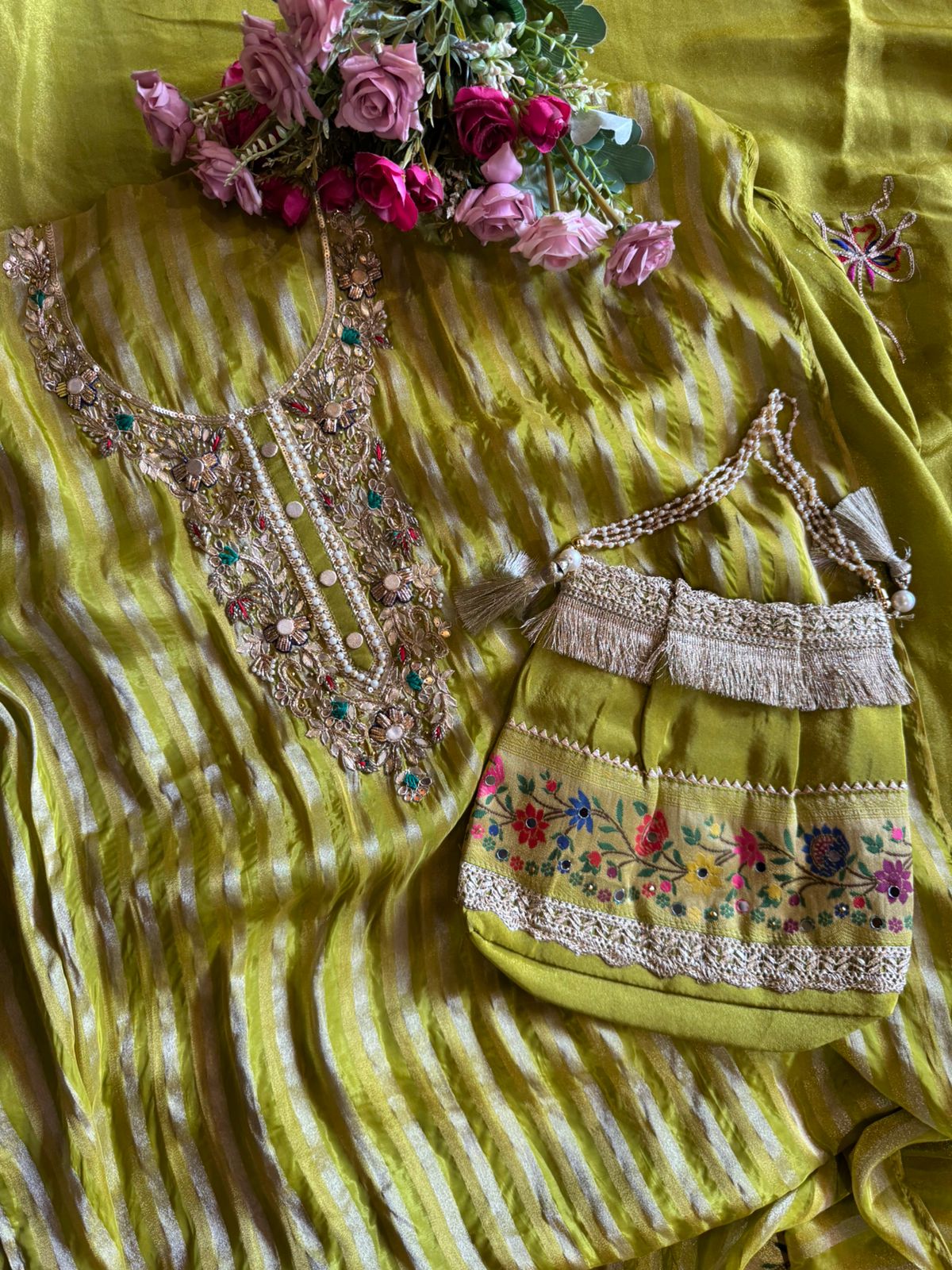 Self tissue Striped Shirt