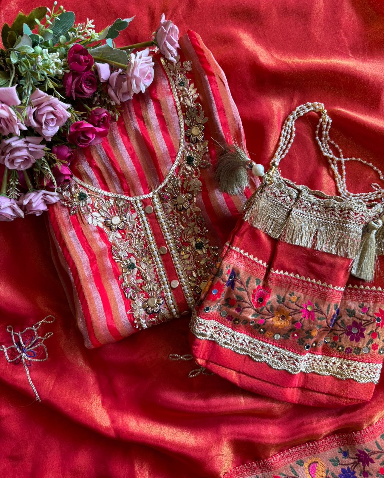 Self tissue Striped Shirt