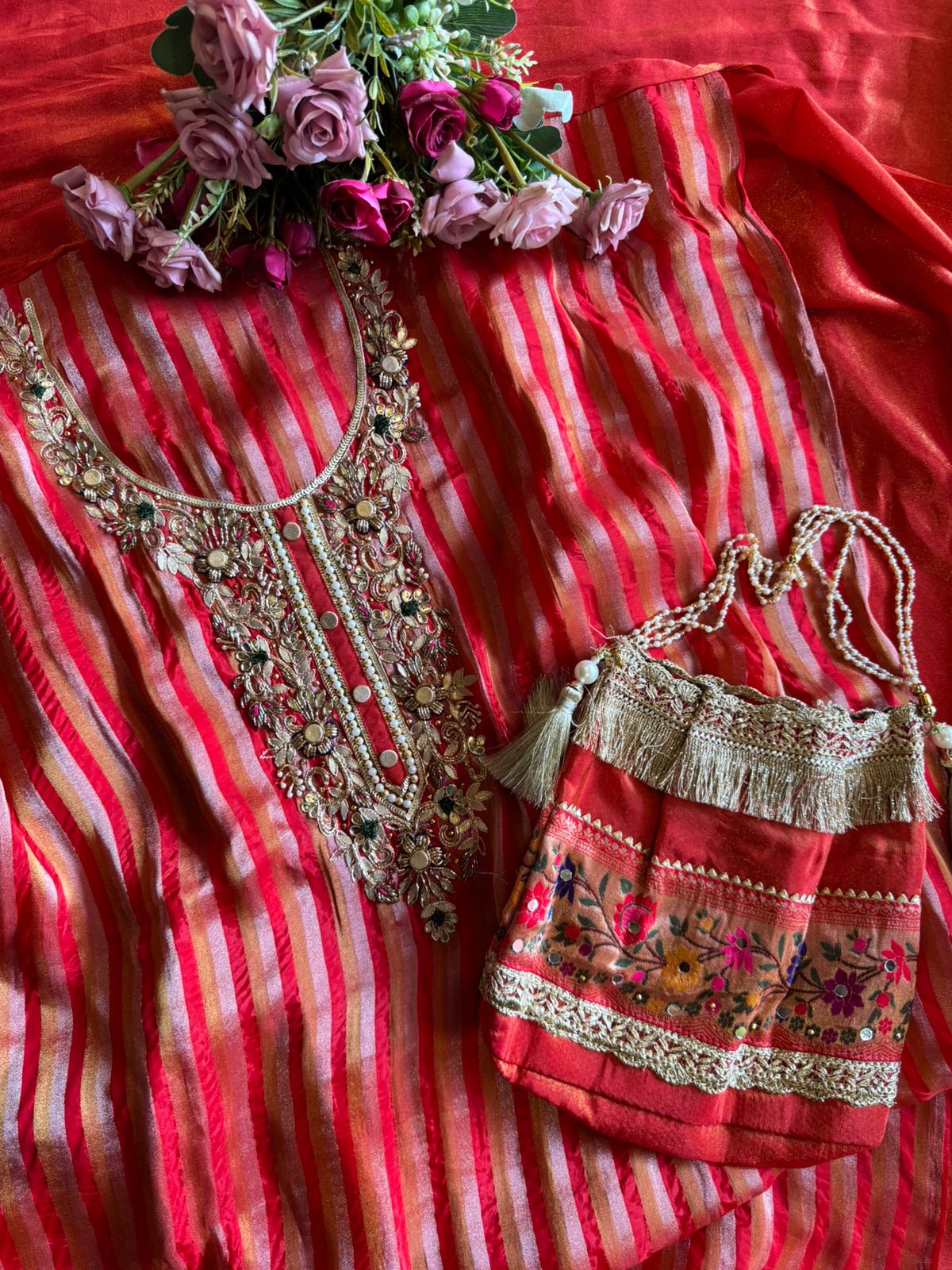 Self tissue Striped Shirt