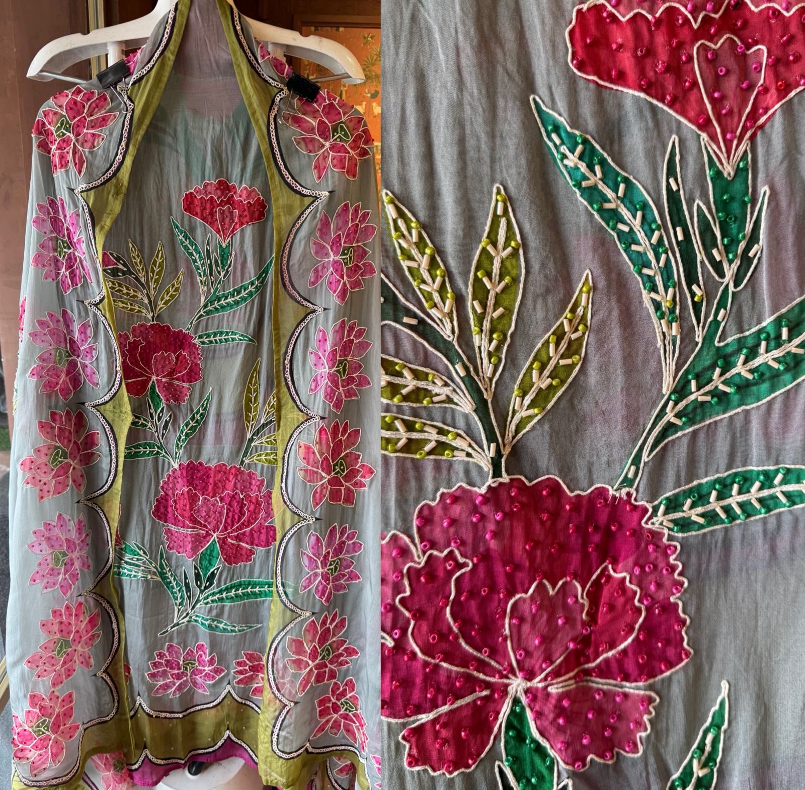 Soft Organza digital printed Unstitched Shirt