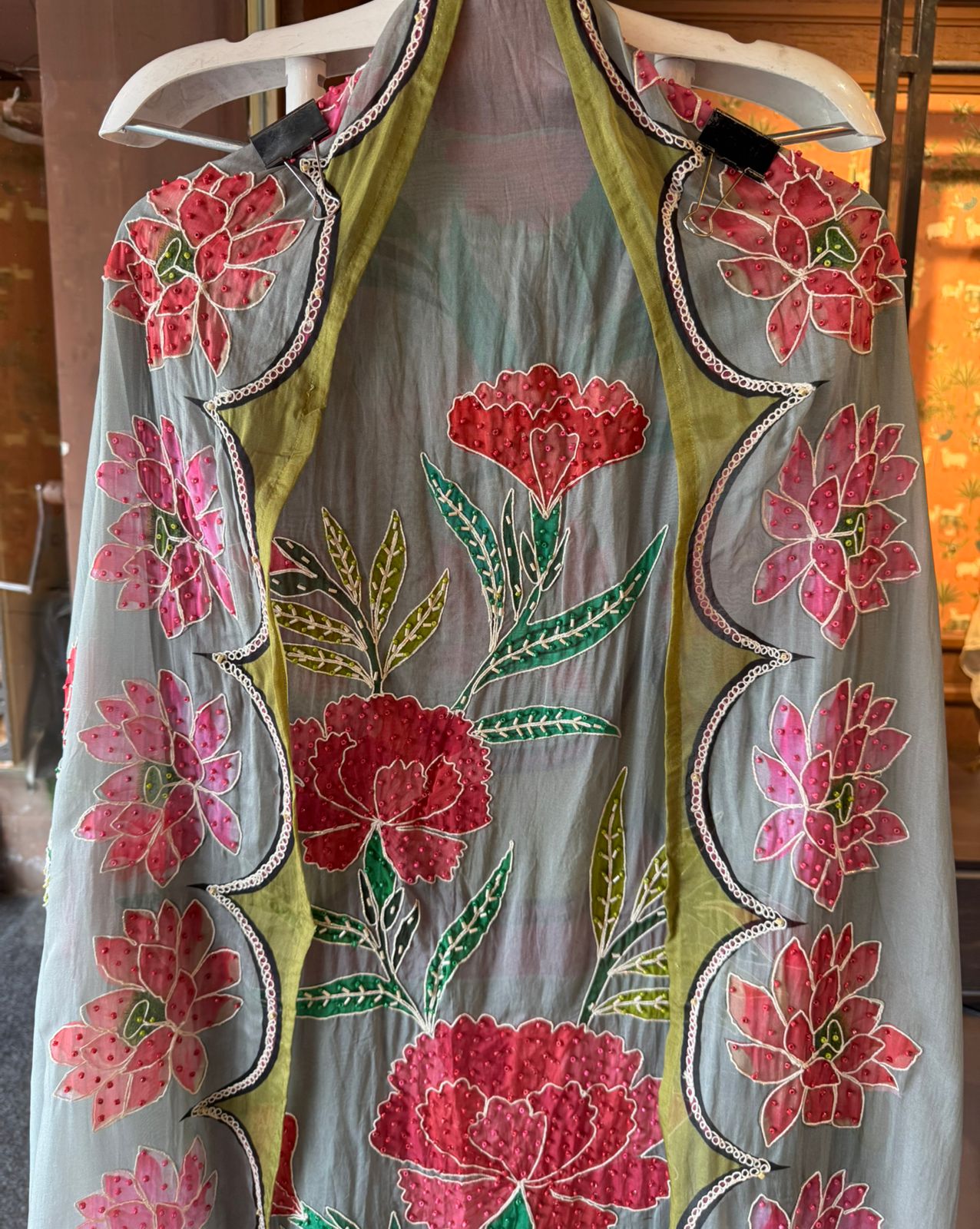 Soft Organza digital printed Unstitched Shirt