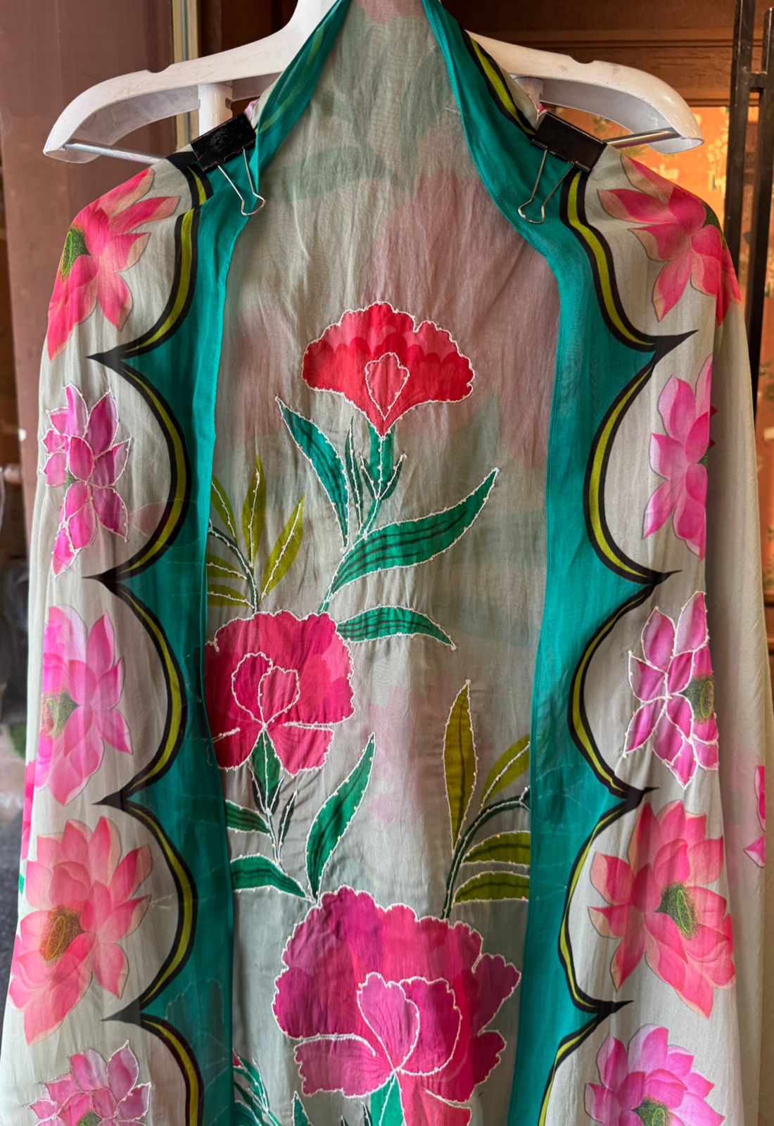 Soft Organza digital printed Unstitched Shirt